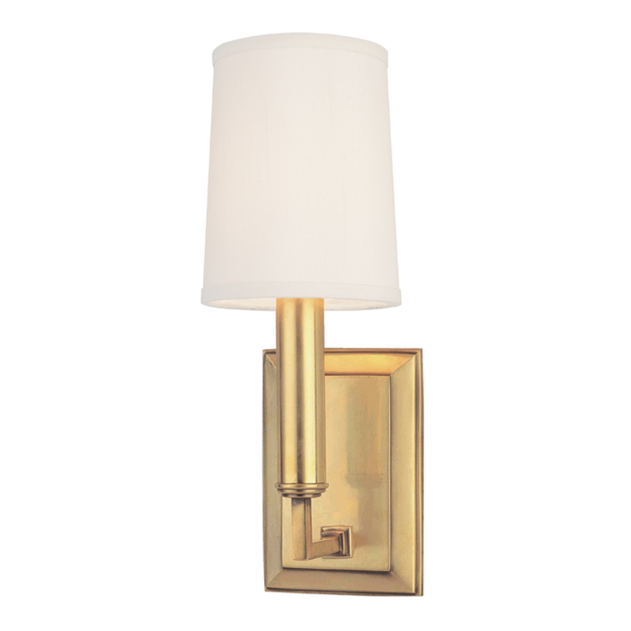 Clinton 1-Light Wall Sconce in Aged Brass 4L x 4W x 11.5H