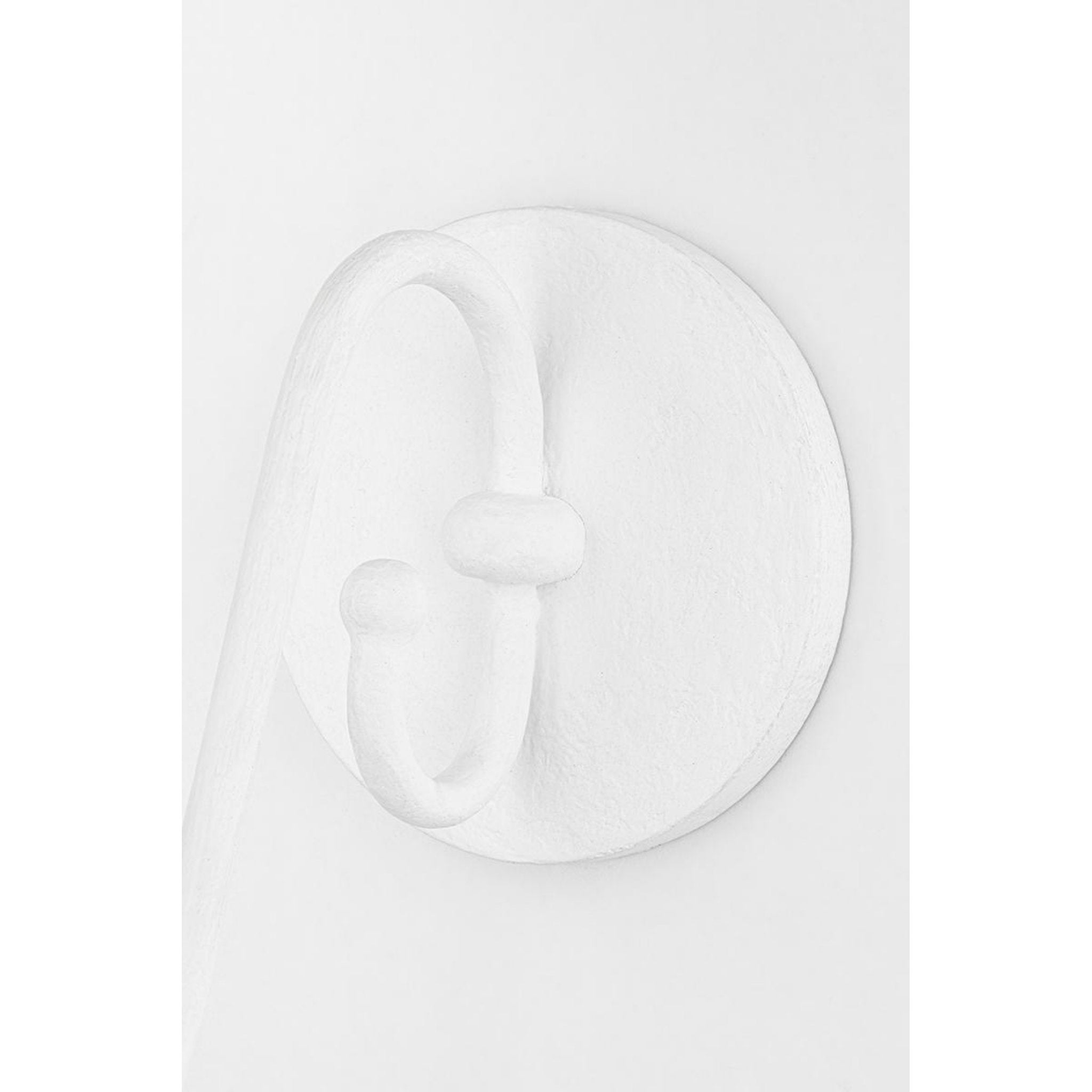 Windsor 1-Light Wall Sconce in White Plaster by Mark D. Sikes 5L x 5W x 12.25H