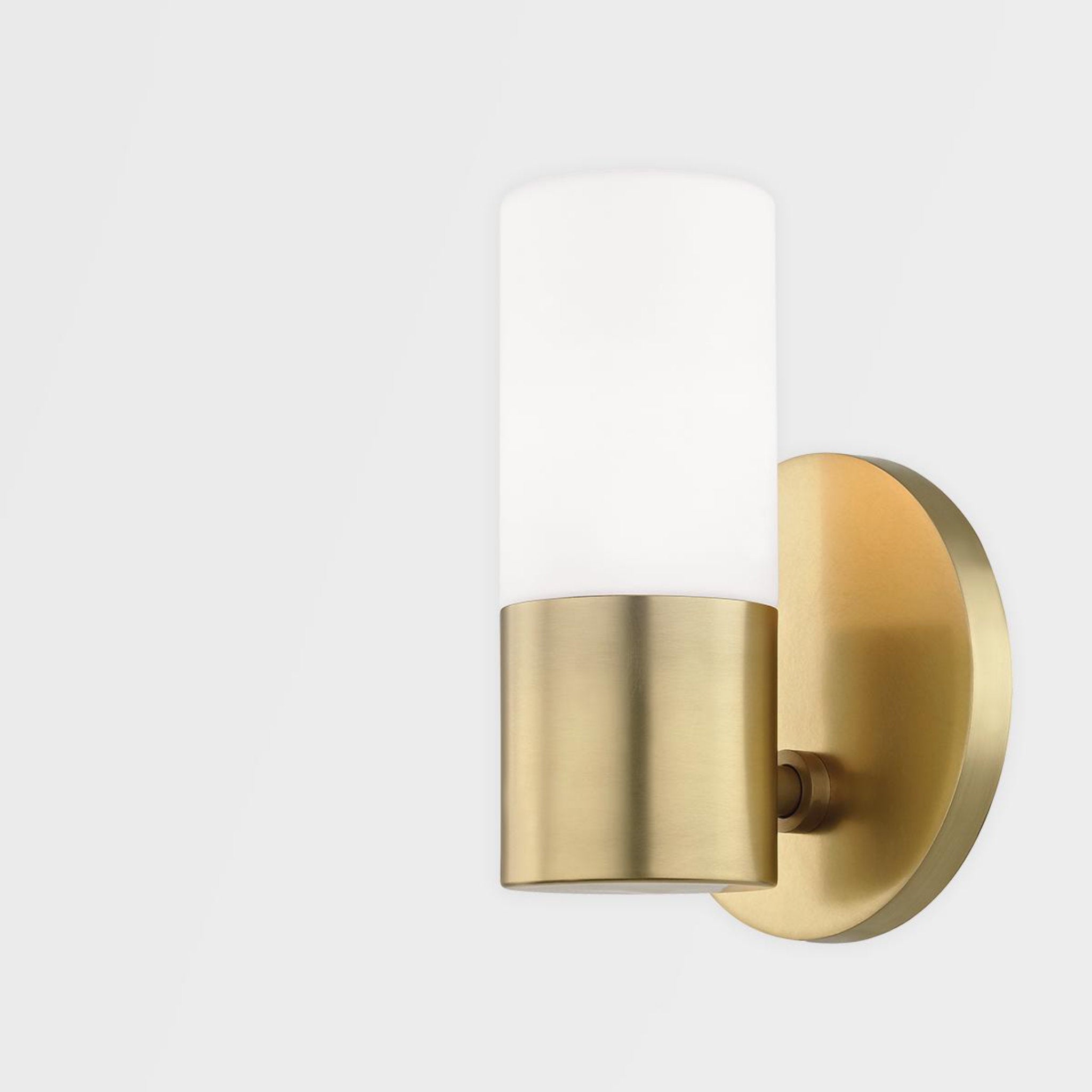 Lola 2-Light Wall Sconce in Aged Brass 4.75L x 4.75W x 13H
