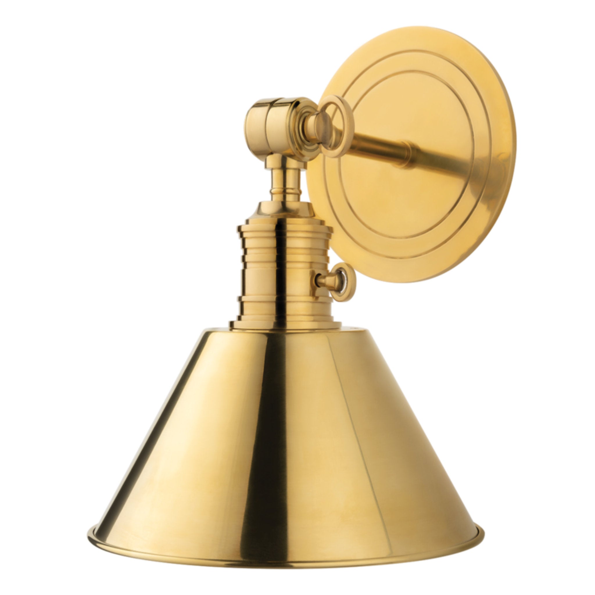 Garden City 1-Light Wall Sconce in Aged Brass 8L x 8W x 11H