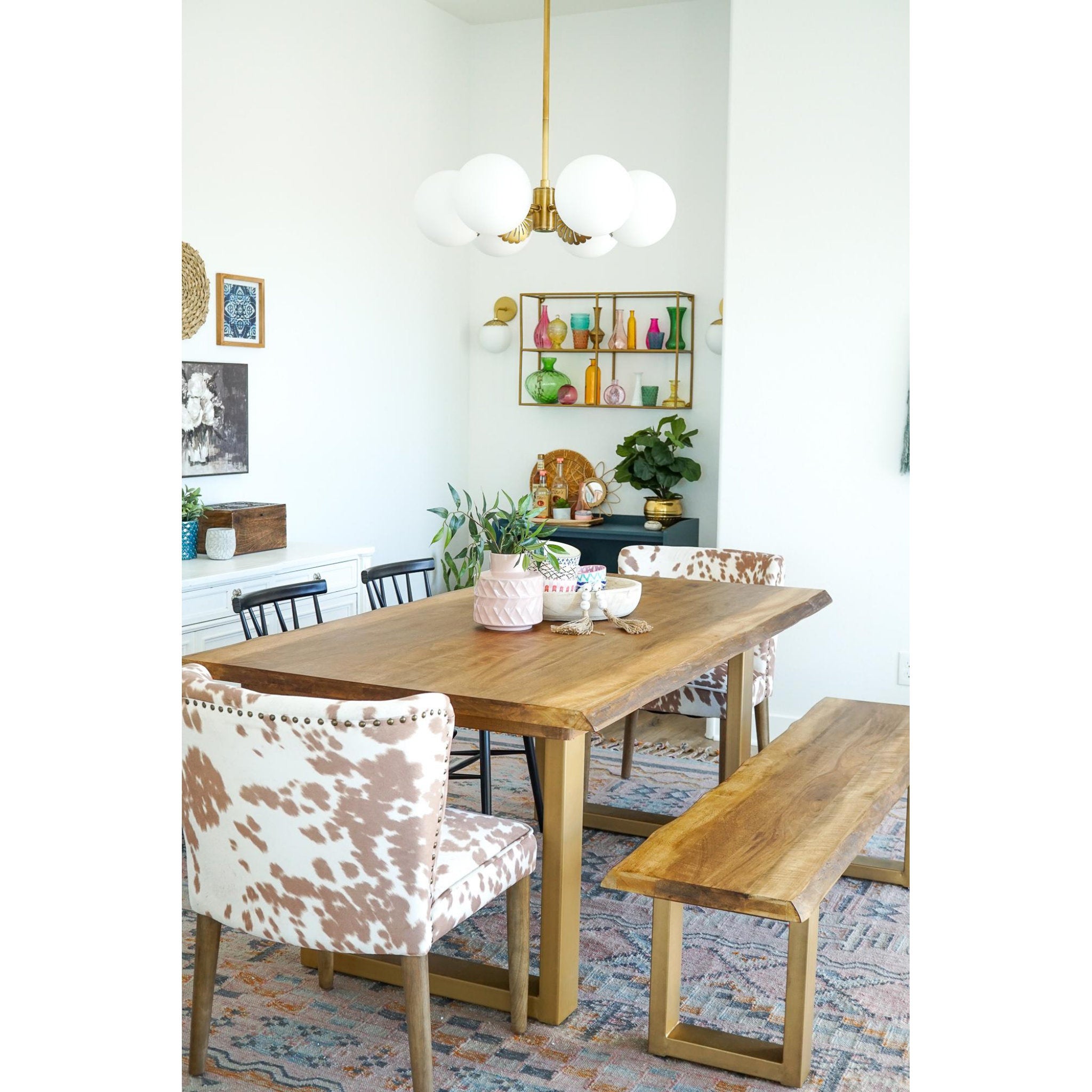 Paige 6-Light Chandelier in Aged Brass 26L x 26W x 8H