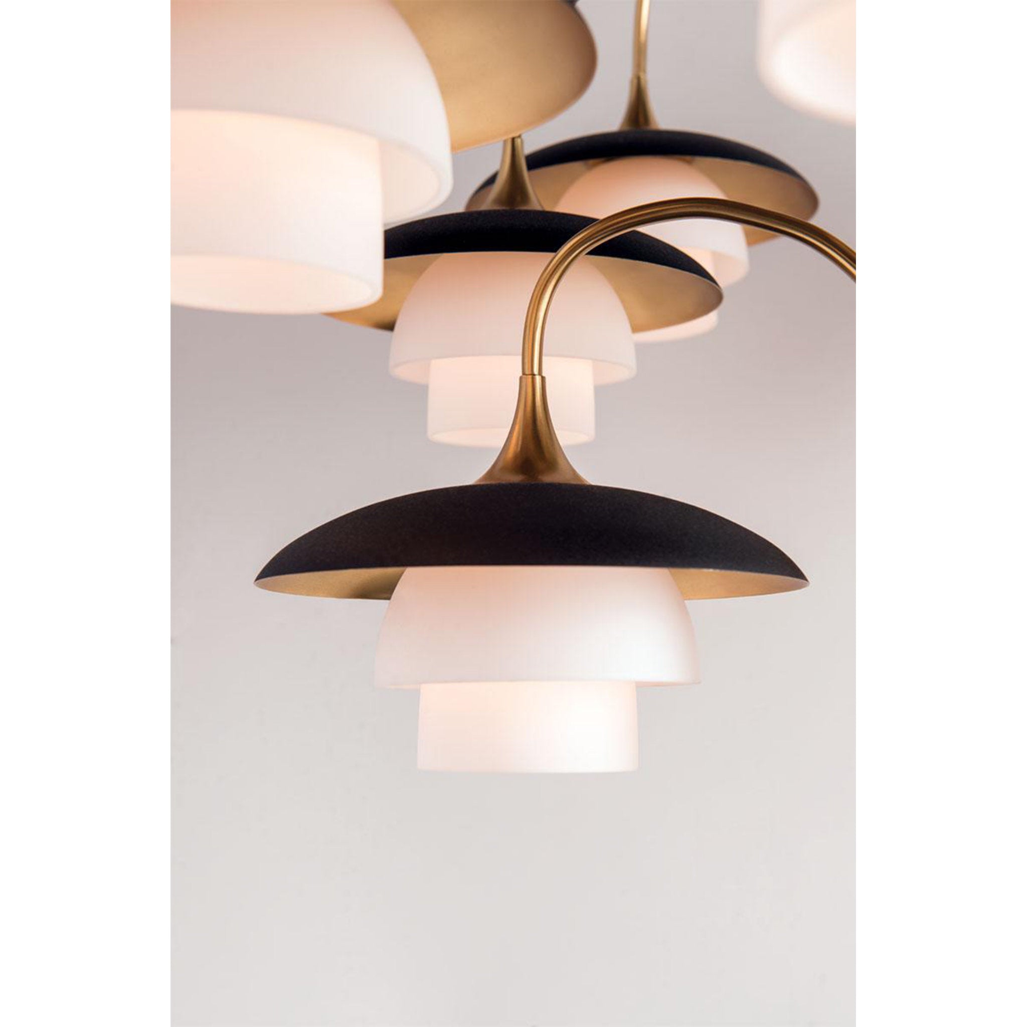 Barron 1-Light Pendant in Aged Brass 8L x 8W x 5.5H