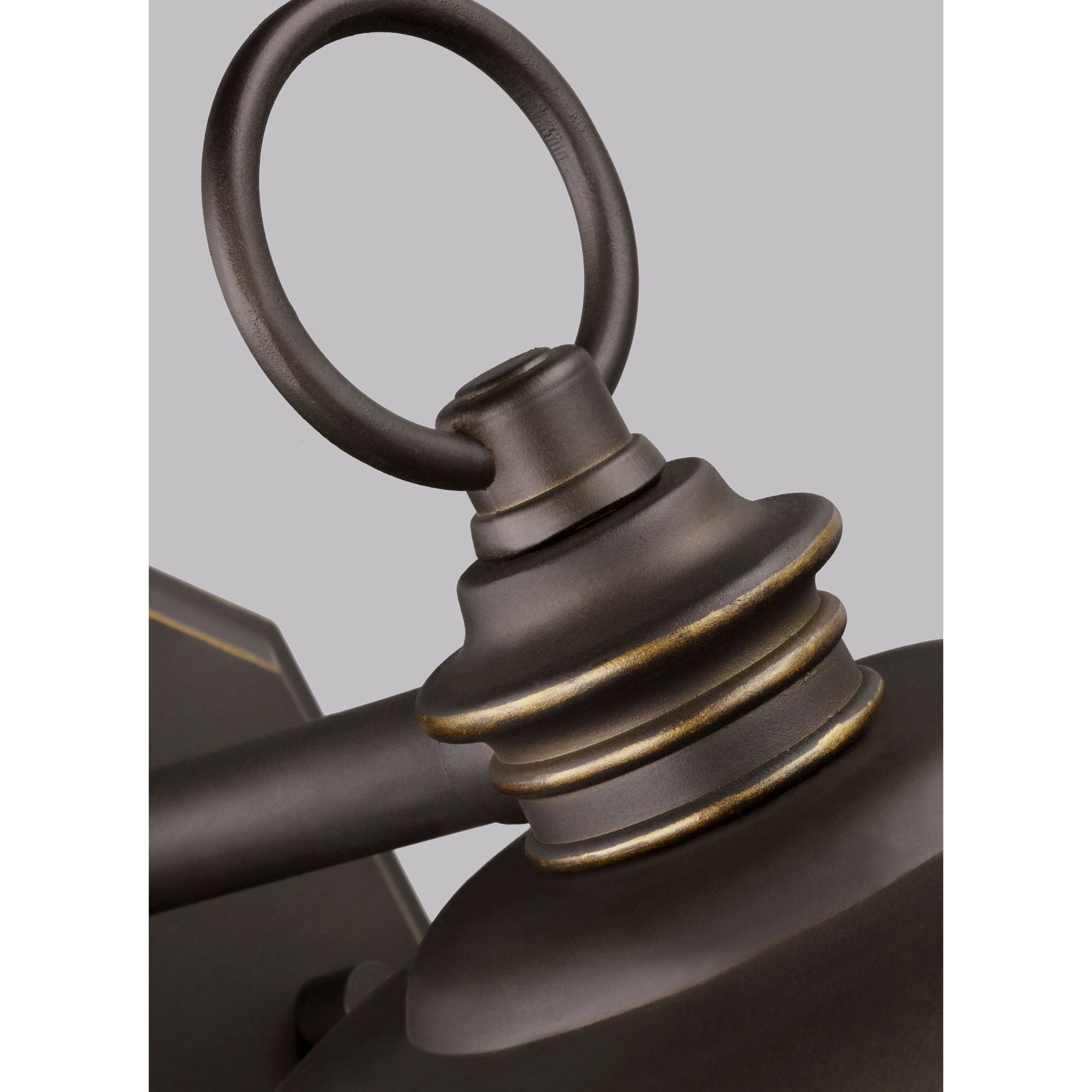 Calder Medium One Light Outdoor Wall Lantern LED Traditional Fixture 7.875" Width 12.25" Height StoneStrong Round Satin Etched Shade in Antique Bronze