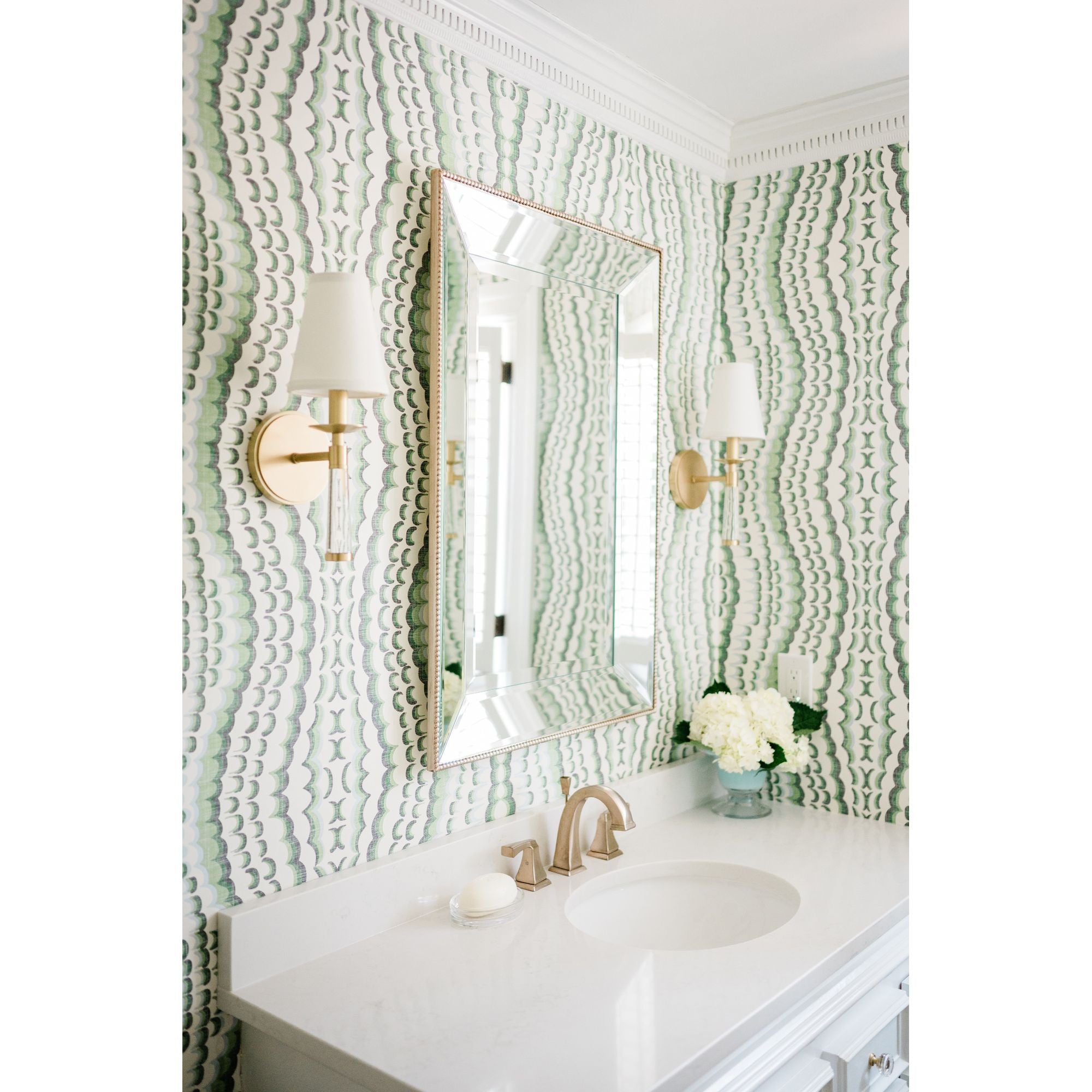 Baxter 1 Light Aged Brass Sconce Silk Shade 5"W x 15"H x 7"D