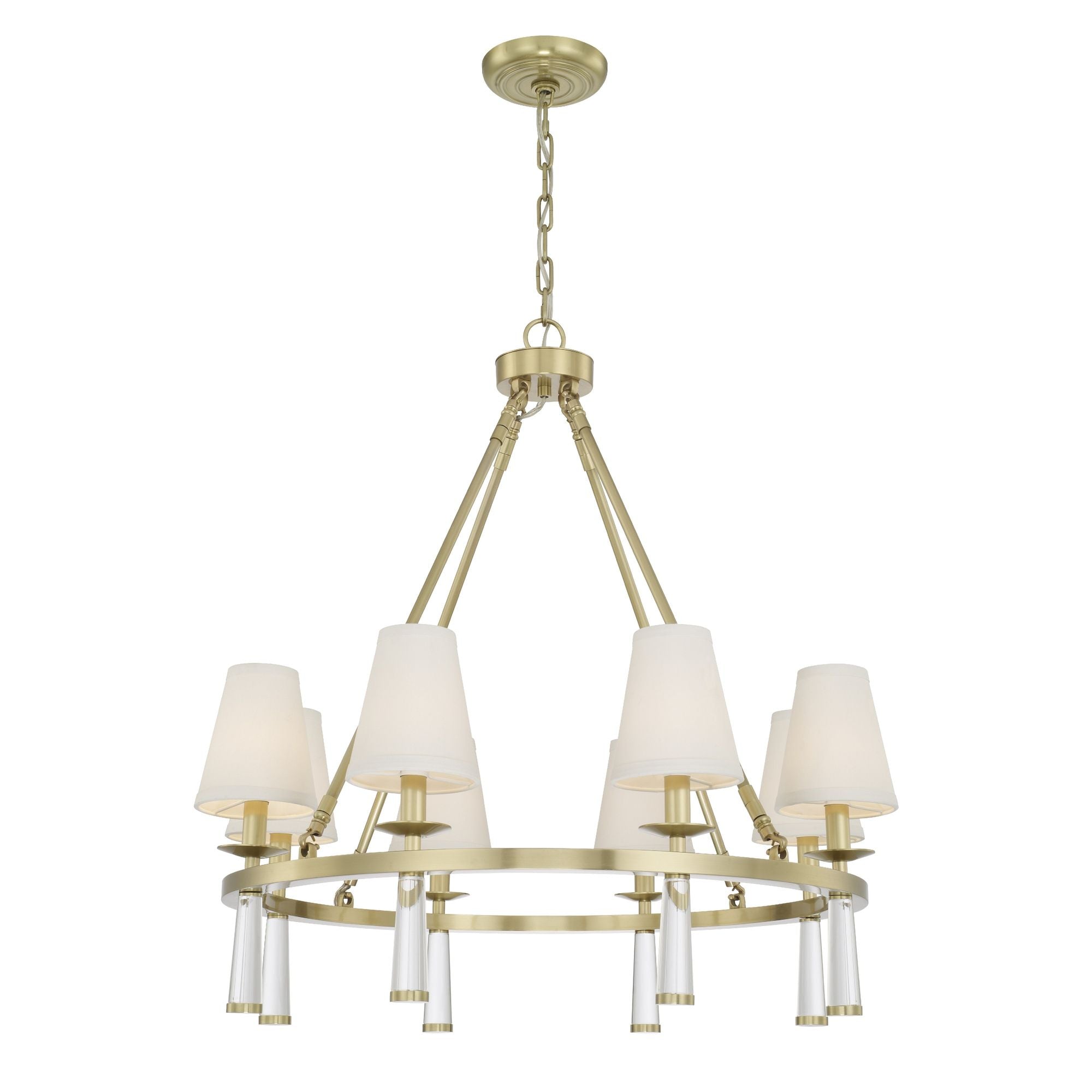 Baxter 31.5'' Aged Brass Chandelier Gold 31.5"W x 31"H x 31.5"D