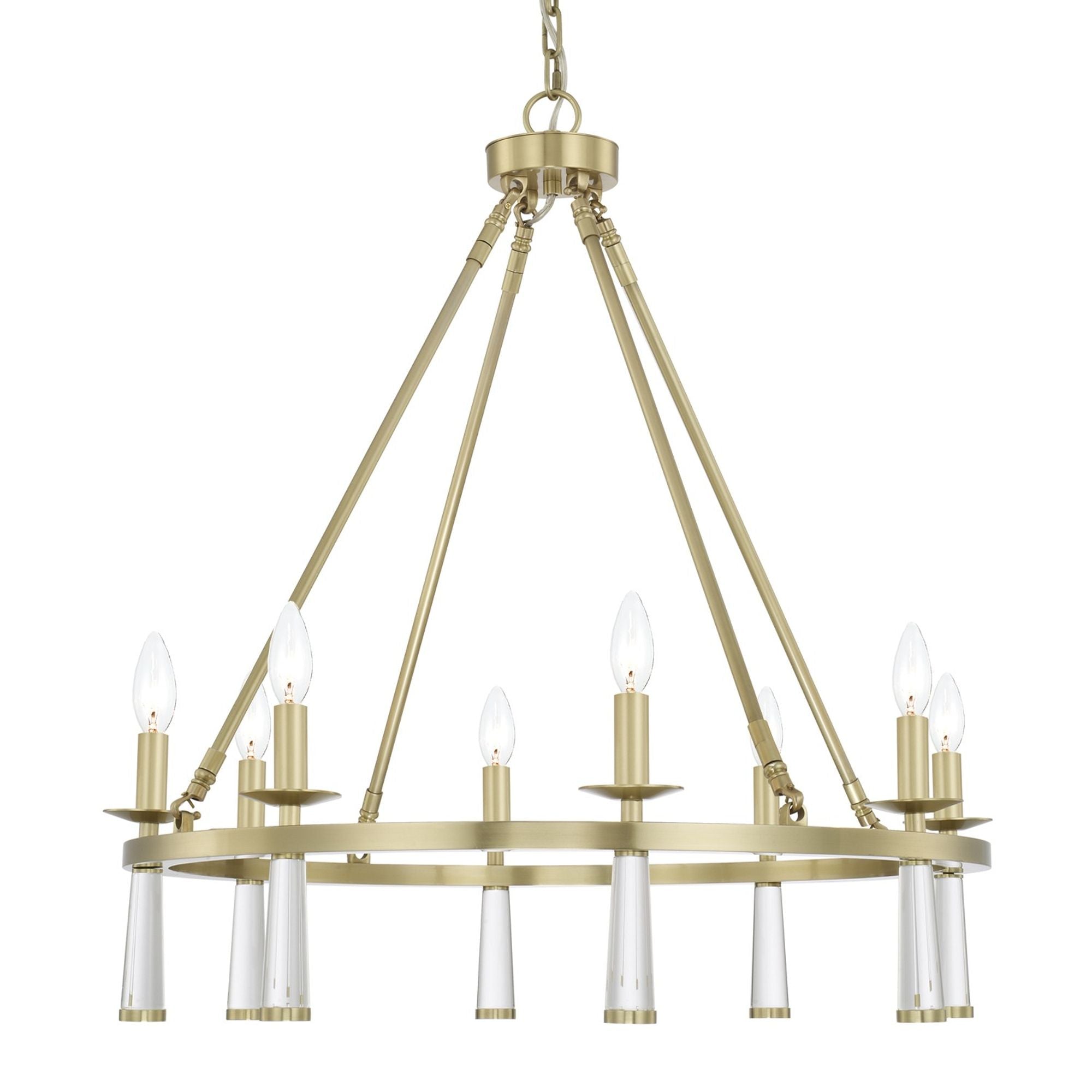 Baxter 31.5'' Aged Brass Chandelier Gold 31.5"W x 31"H x 31.5"D