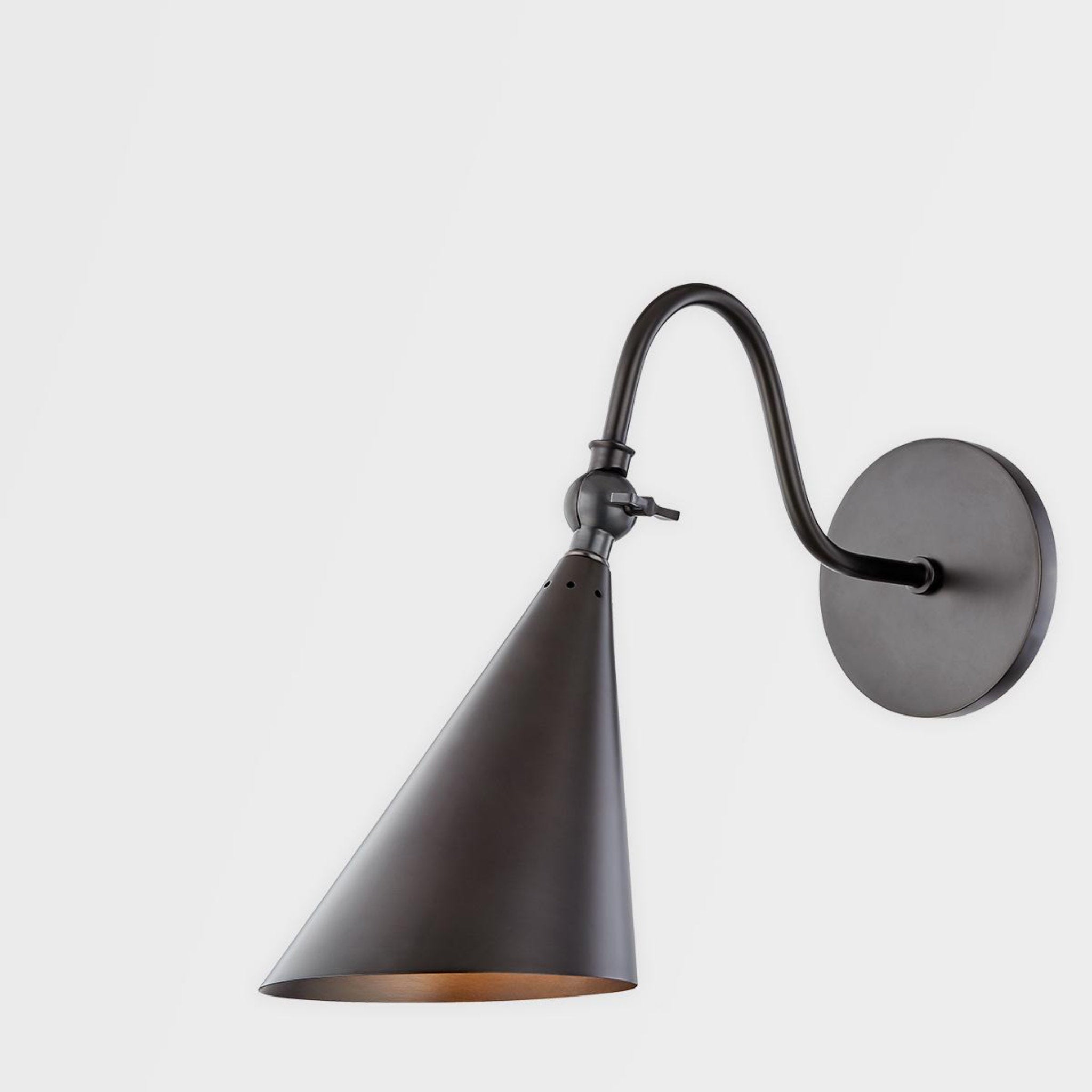 Lupe 1-Light Wall Sconce in Old Bronze 4.75L x 6.25W x 12H