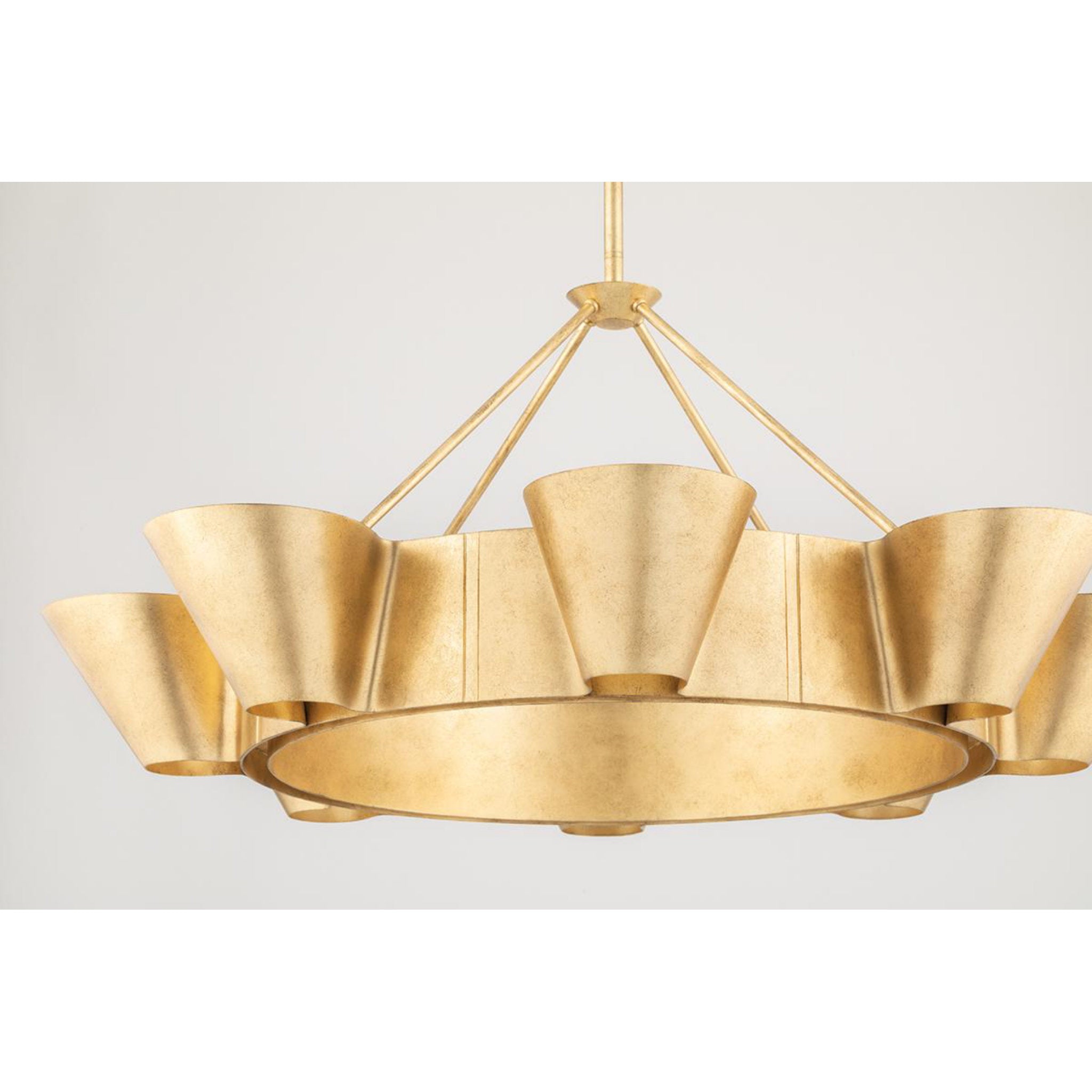 Reeve 1-Light Wall Sconce in Vintage Gold Leaf 8L x 8W x 5H