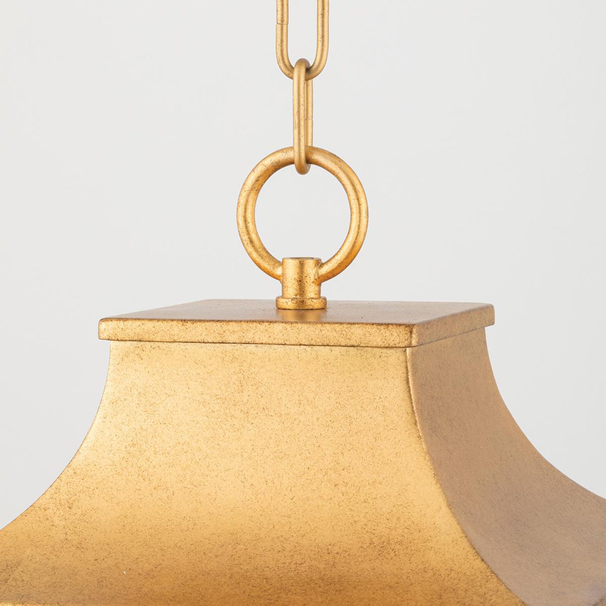 Leigh 4-Light Lantern in Aged Brass/Navy 16L x 16W x 25H