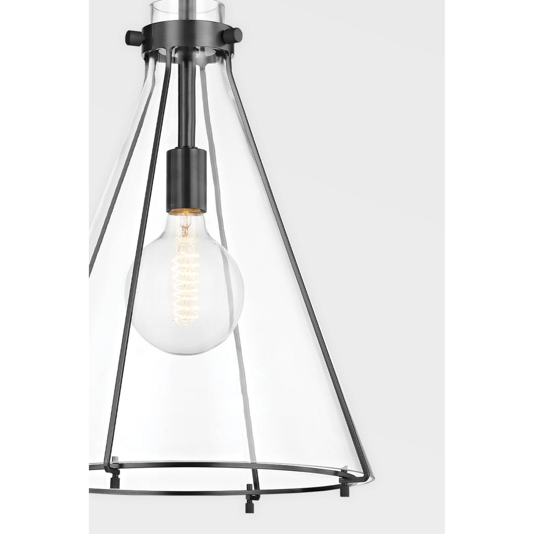 Eldridge 1-Light Pendant in Polished Nickel 15.5L x 15.5W x 22H