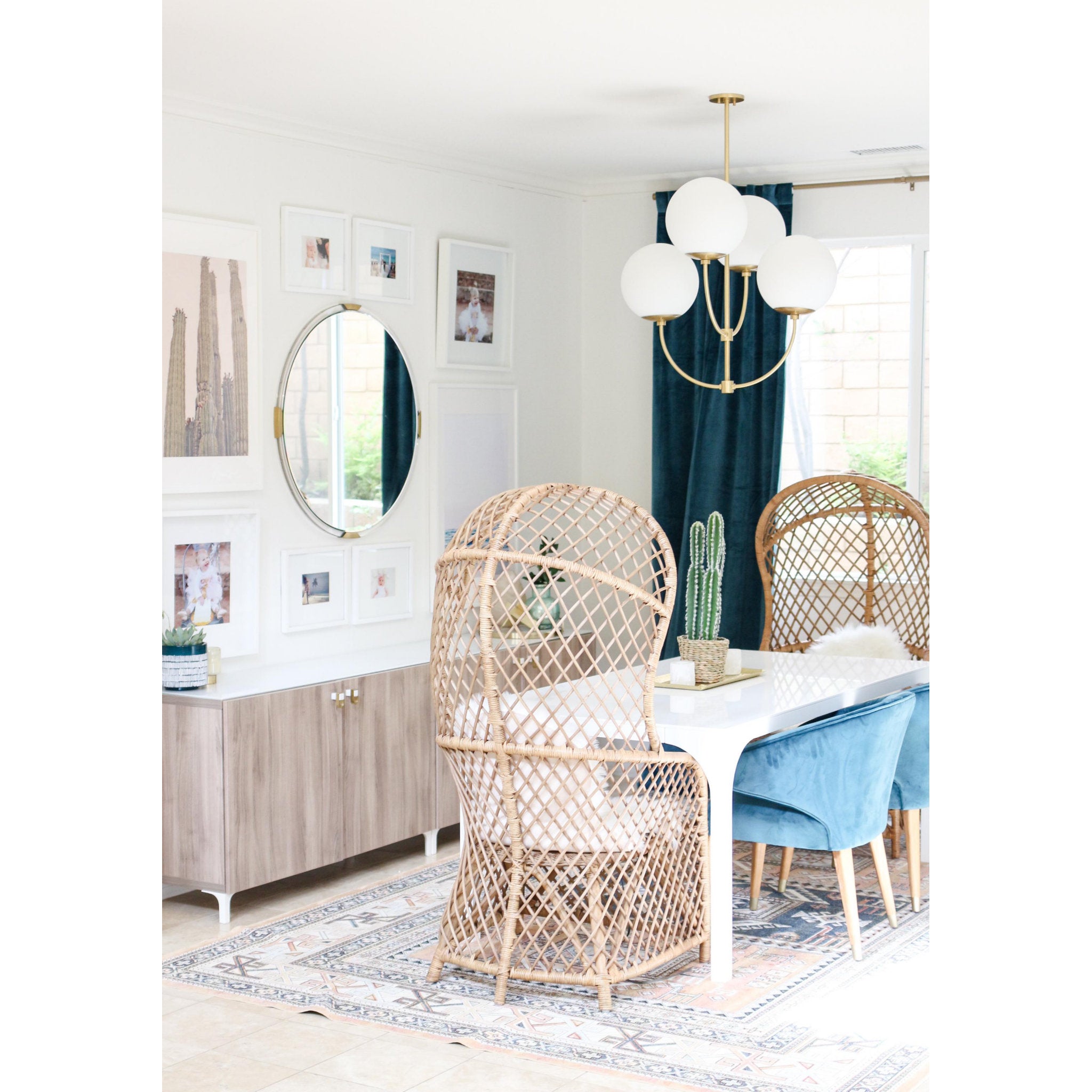 Carrie 4-Light Chandelier in Aged Brass 29.75L x 29.75W x 27.5H