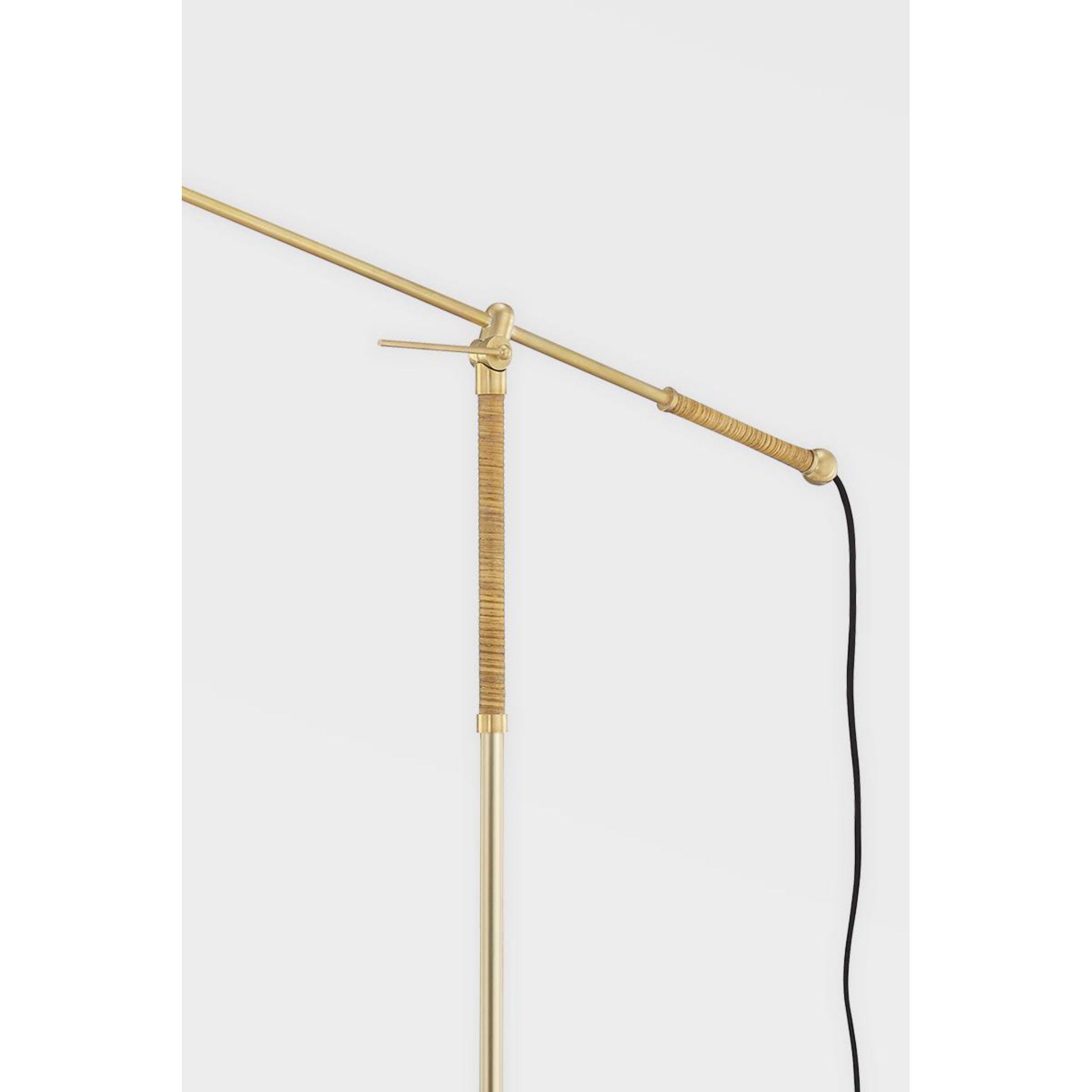 Dorset 1-Light Pendant in Aged Brass by Mark D. Sikes 20.25L x 20.25W x 14H