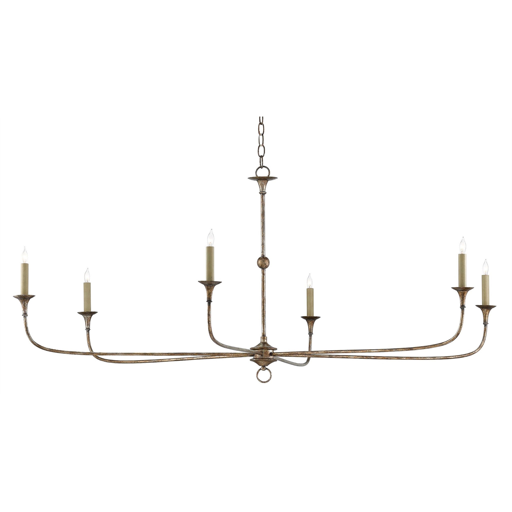 Nottaway Large Bronze Chandelier - Pyrite Bronze