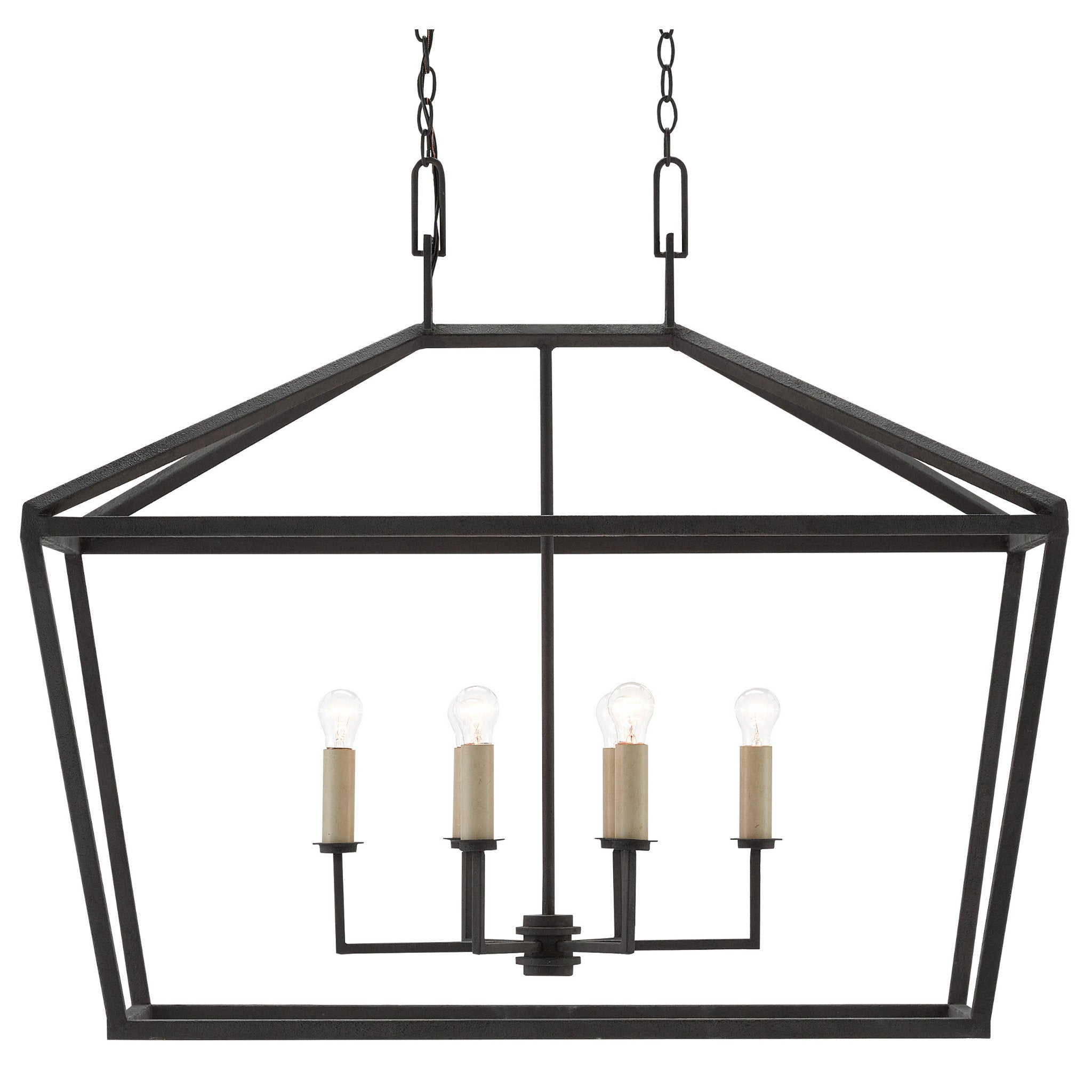 Denison Black Rectangular Lantern - Molé Black