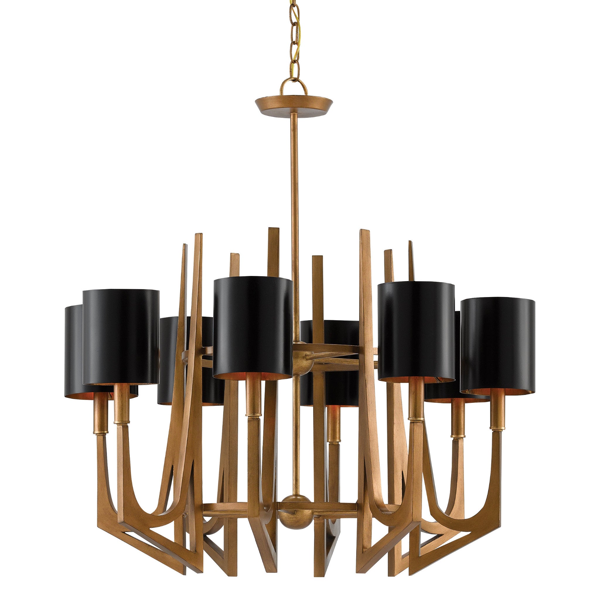 Umberto Brass Chandelier - Brass