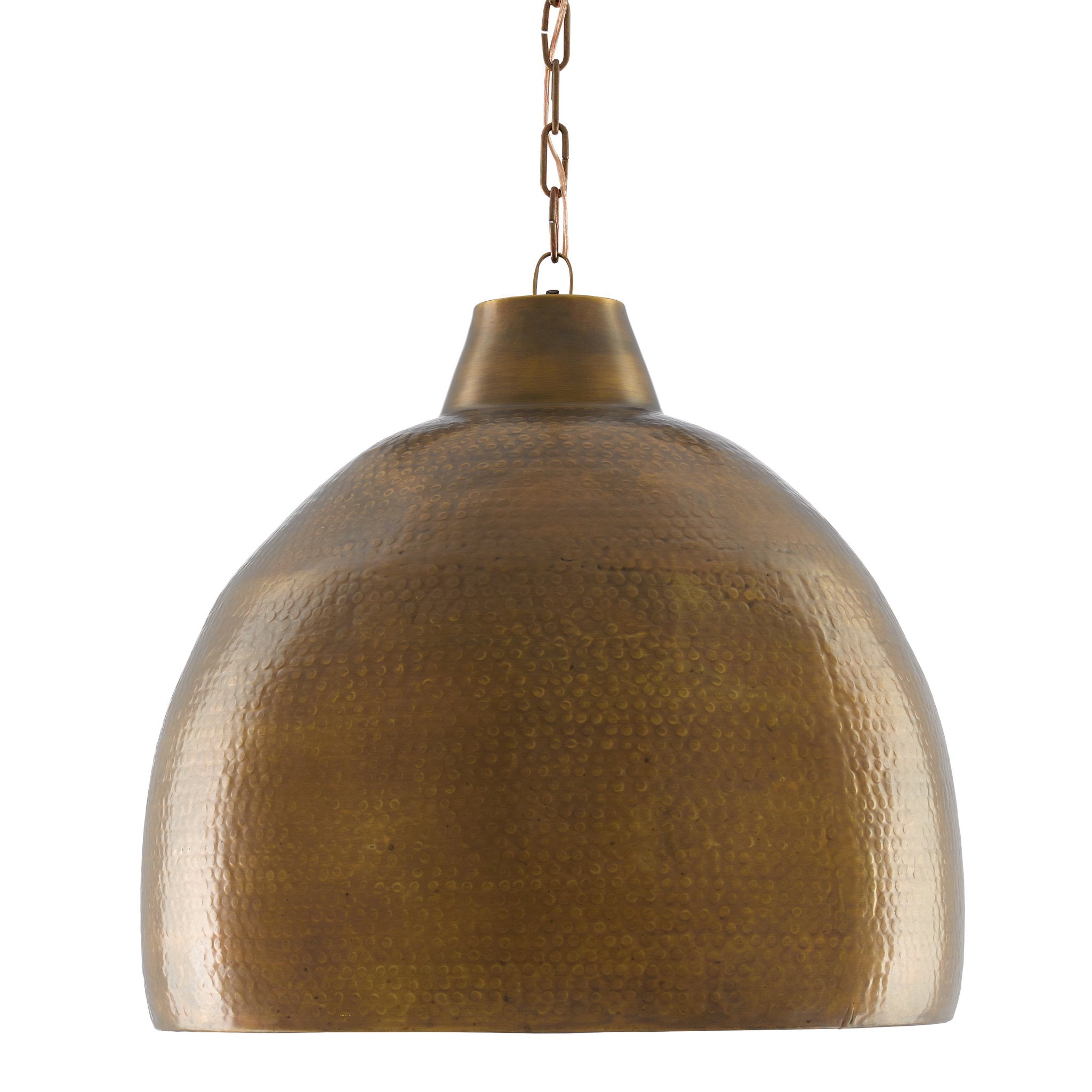 Earthshine Large Brass Pendant - Vintage Brass