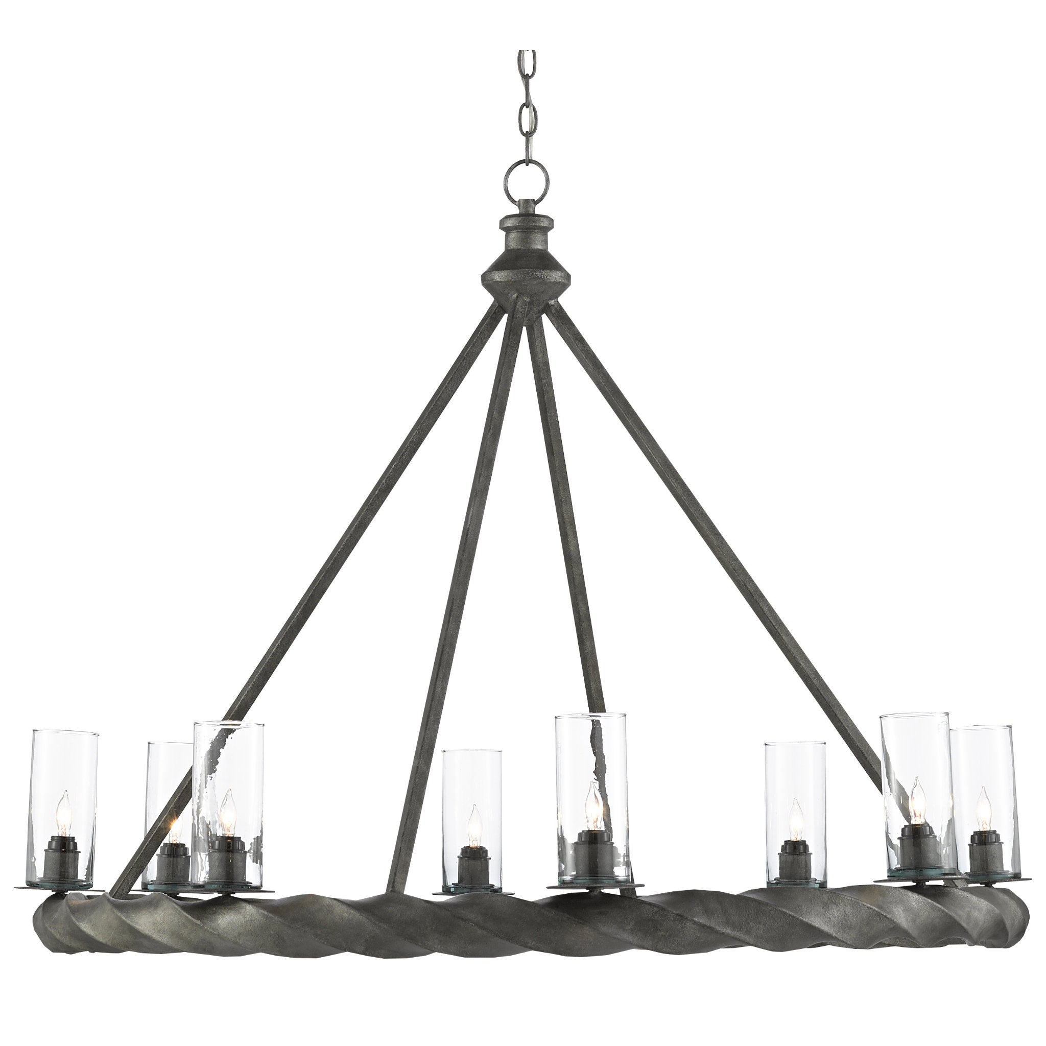 Orson Black Chandelier - Light Molé