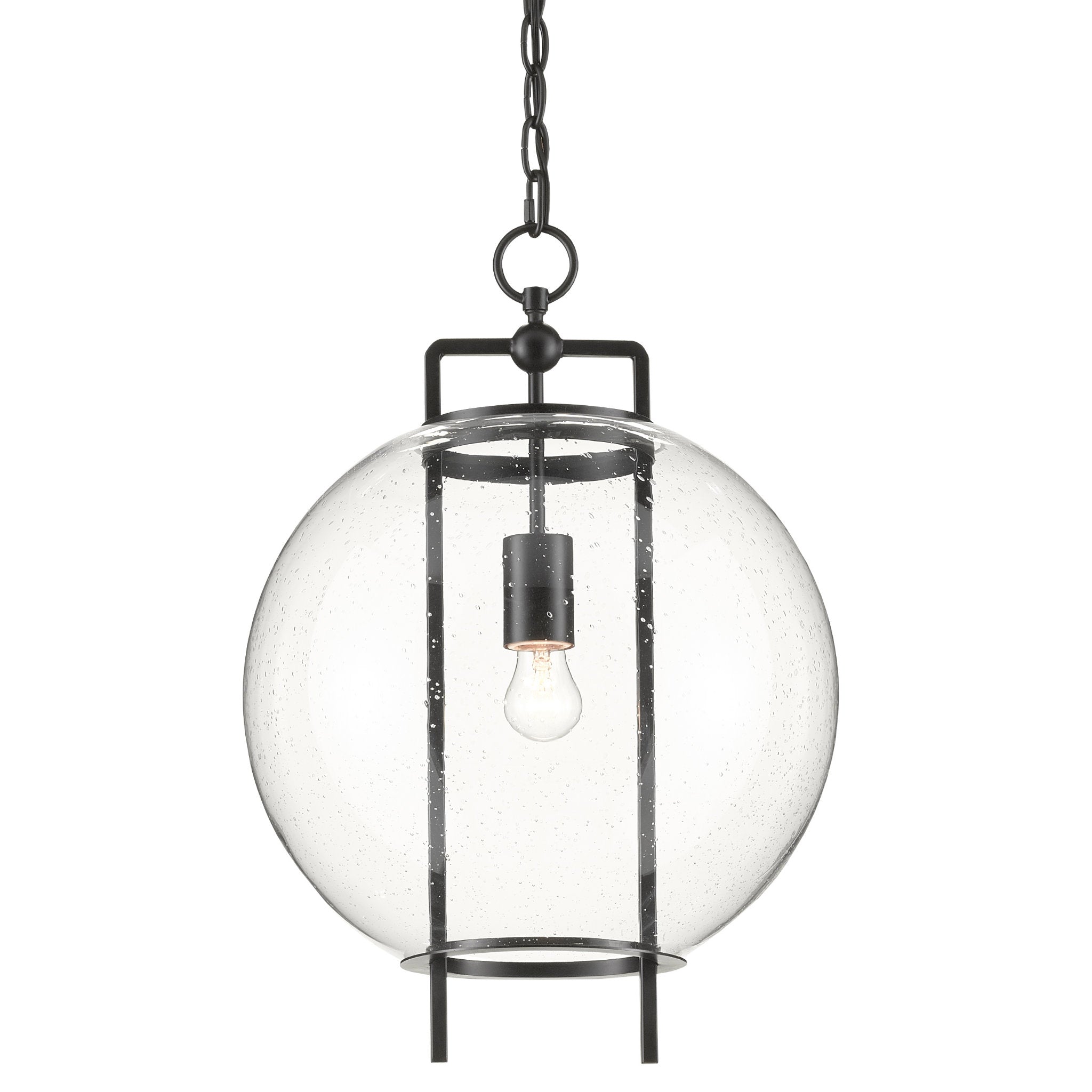 Breakspear Glass Pendant - Antique Black
