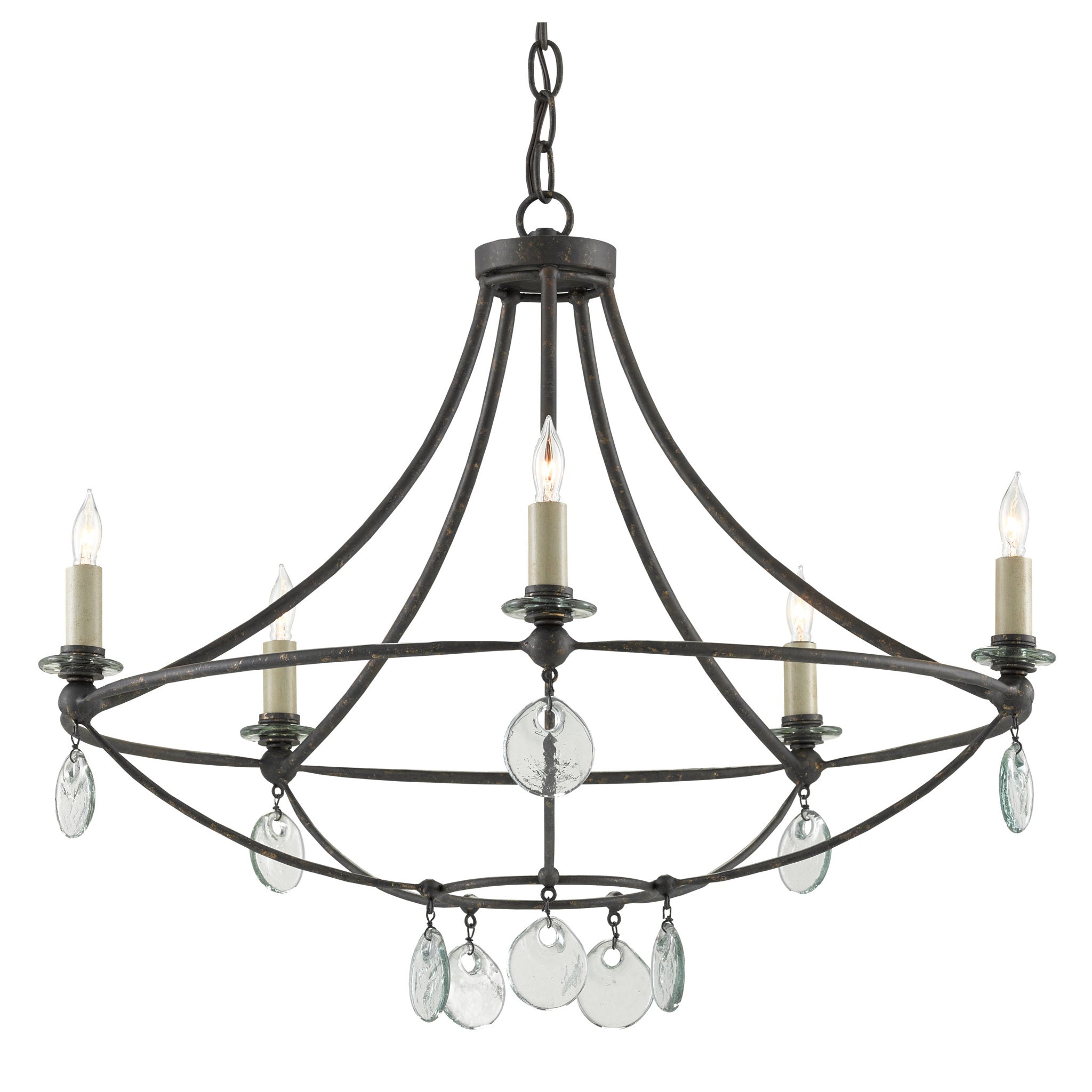 Novella Small Black Chandelier - Mayfair