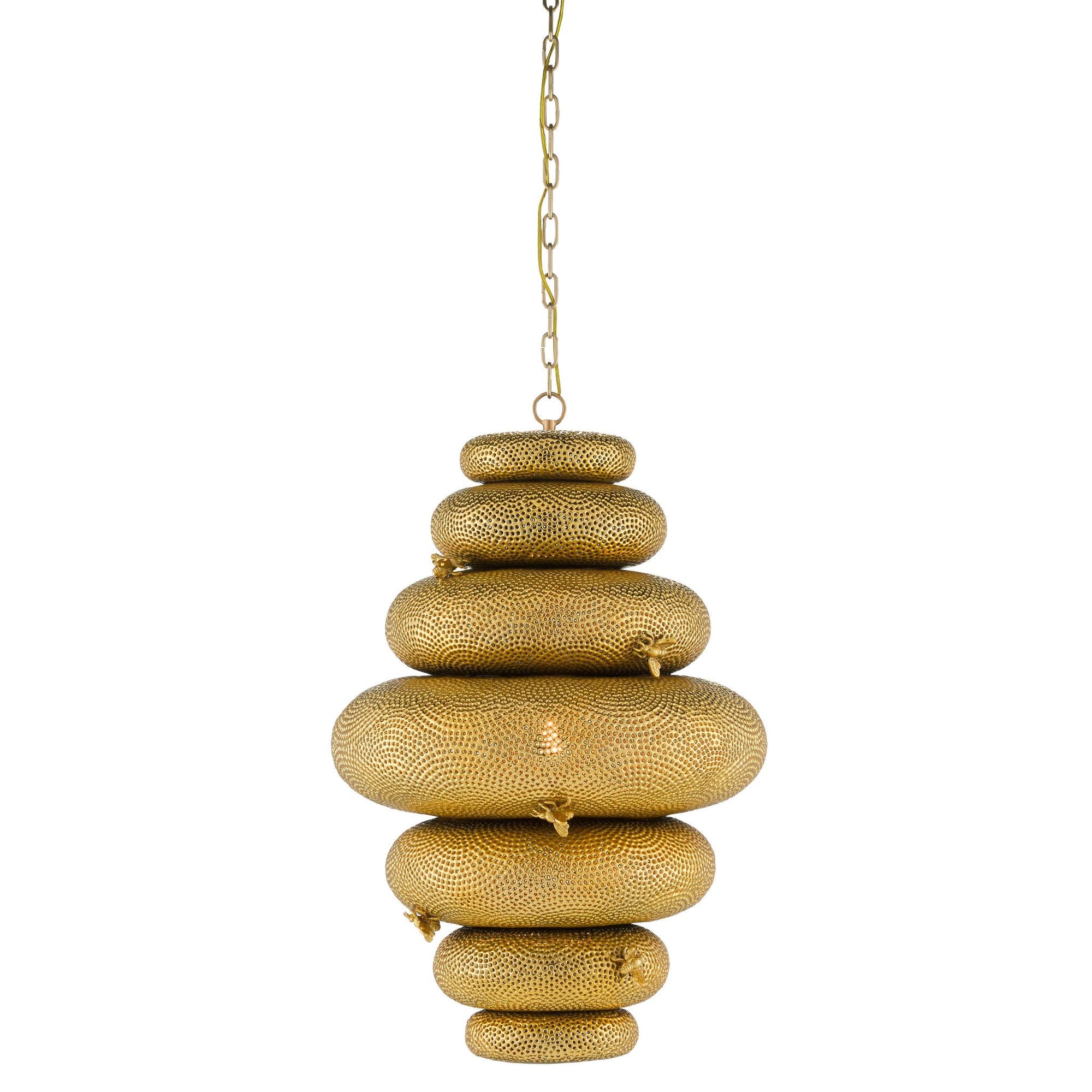 Bee My Honey Gold Chandelier - Antique Brass