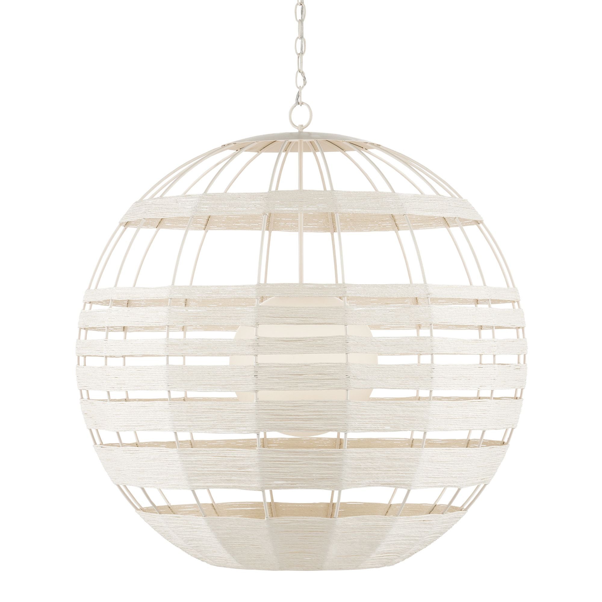 Lapsley White Orb Chandelier - Vanilla/White
