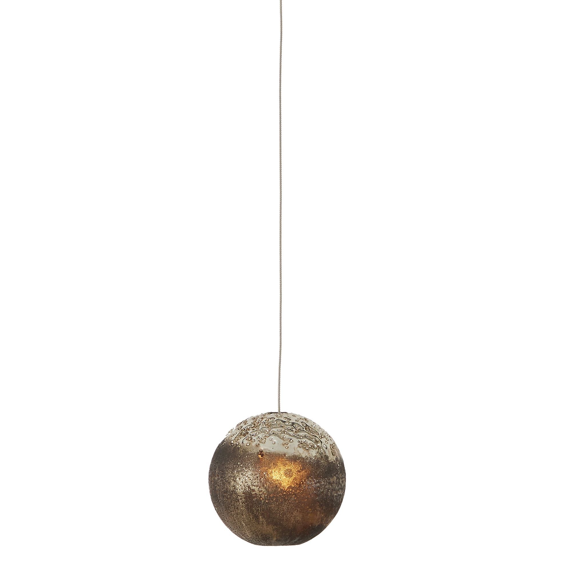 Pathos 1-Light Round Multi-Drop Pendant - Antique Silver/Antique Gold/Matte Charcoal/Silver