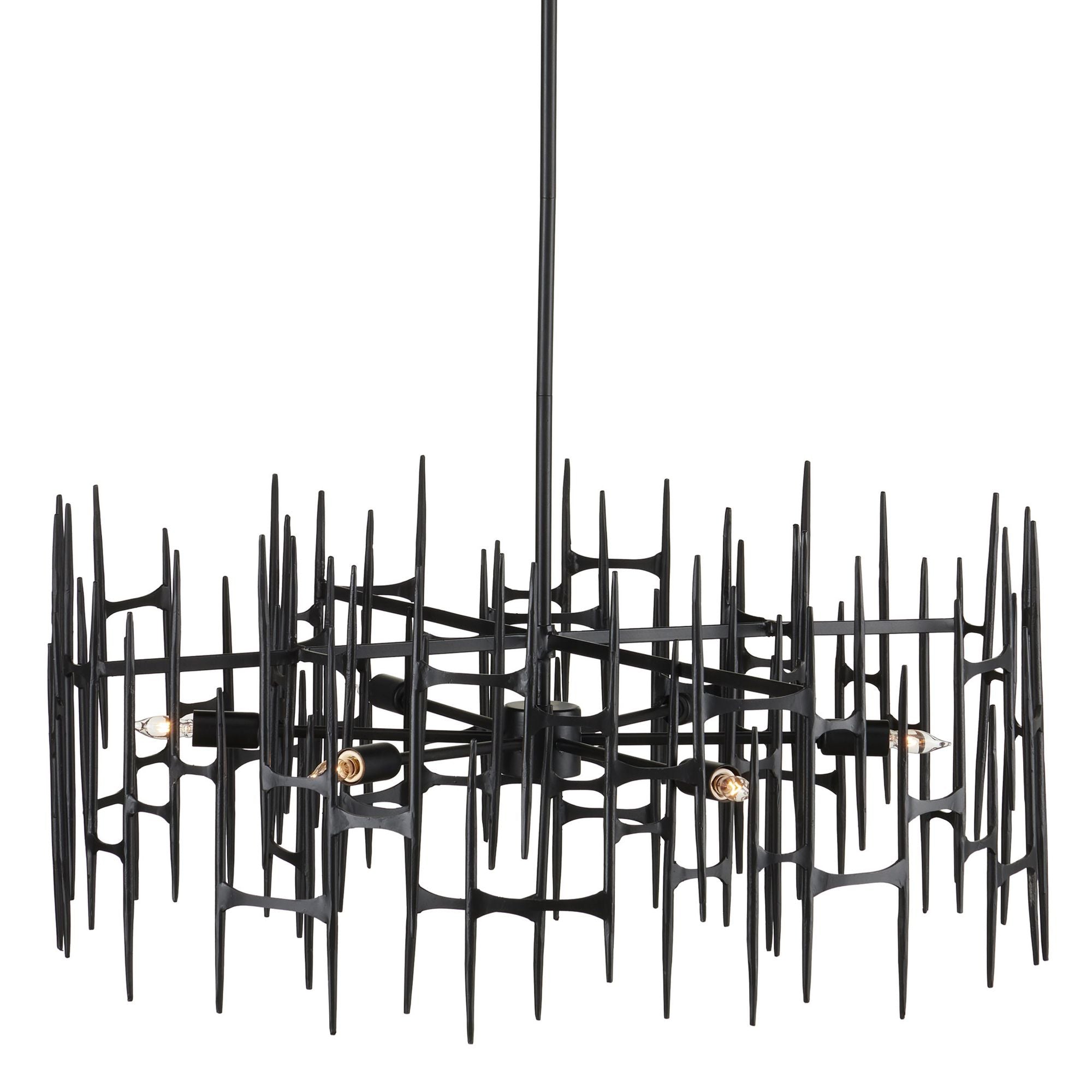 Attingham Black Chandelier - Satin Black