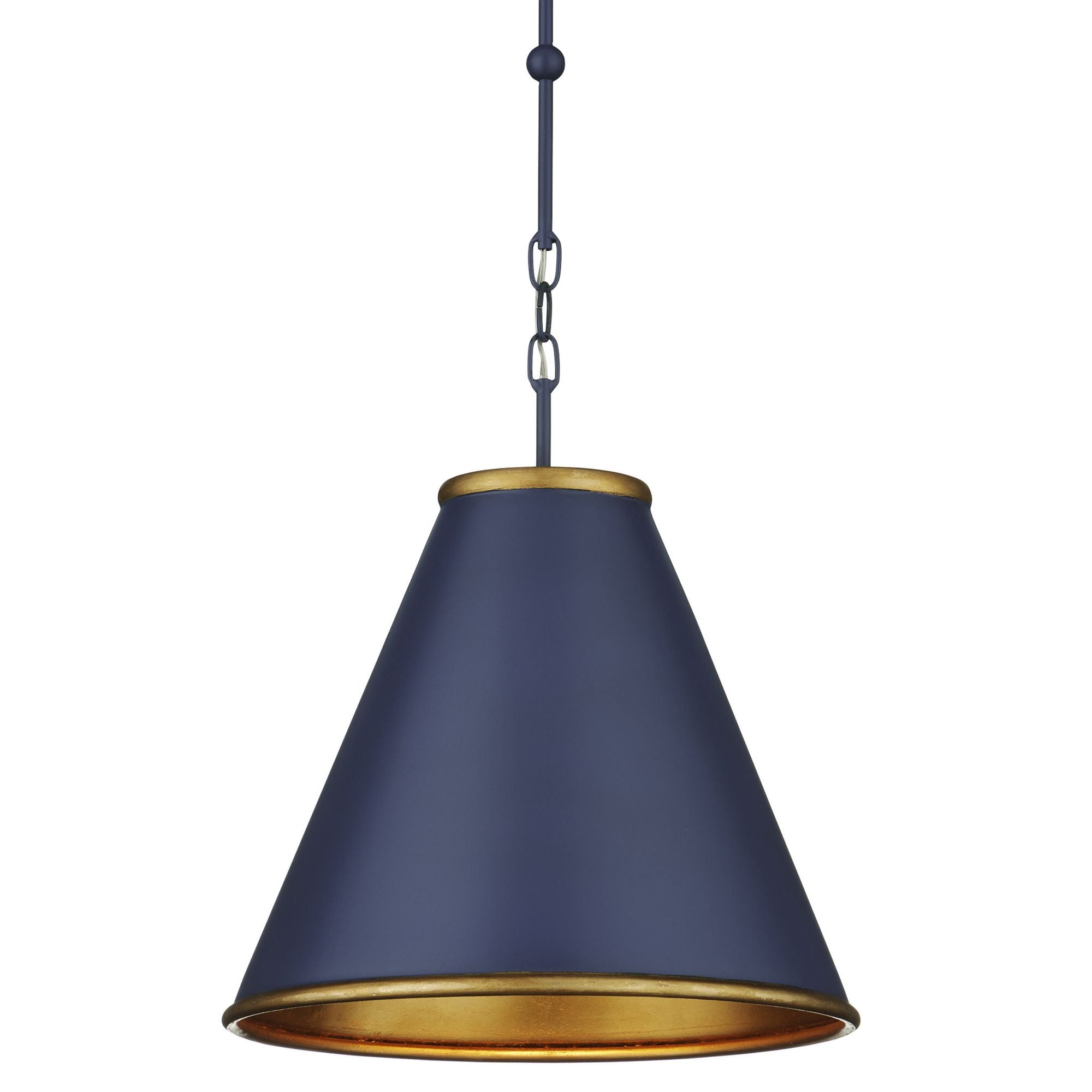 Pierrepont Small Blue Pendant - Hiroshi Dark Blue/Contemporary Gold Leaf/Gold
