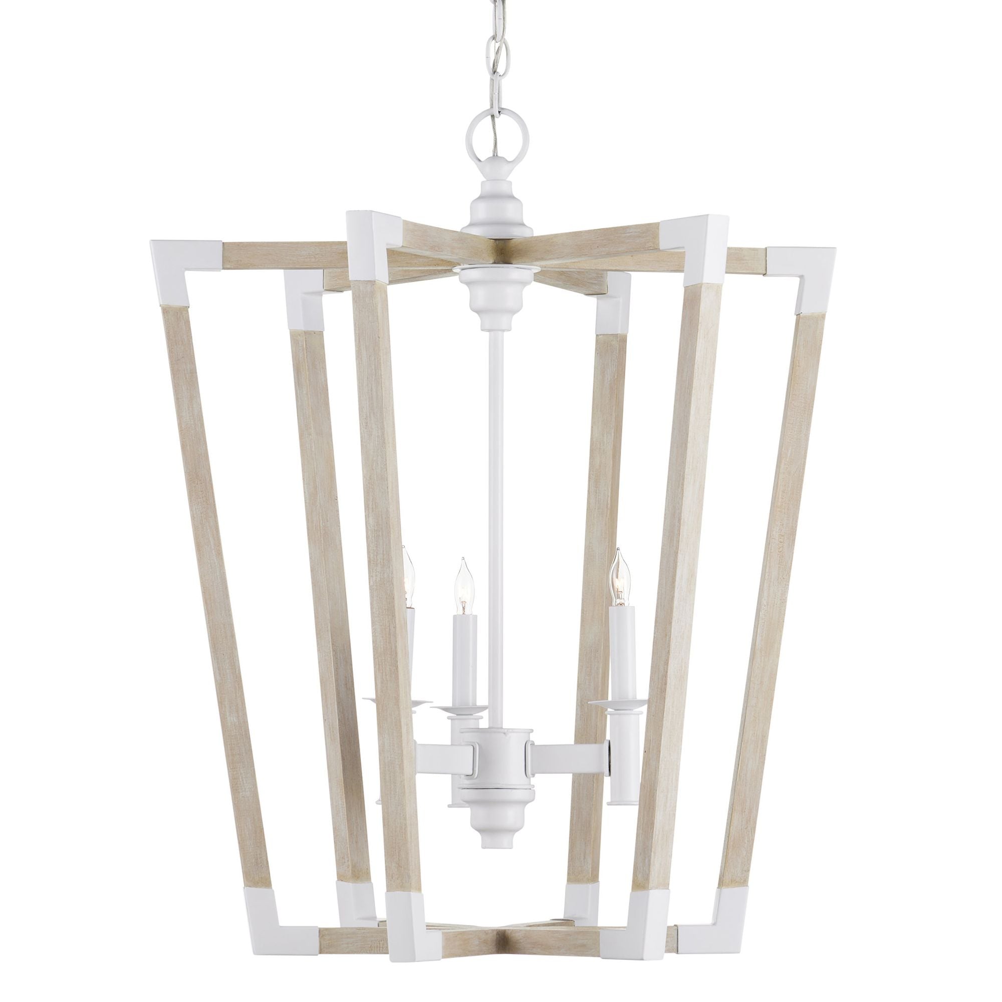 Bastian Medium Sandstone Lantern - Sugar White/Sandstone