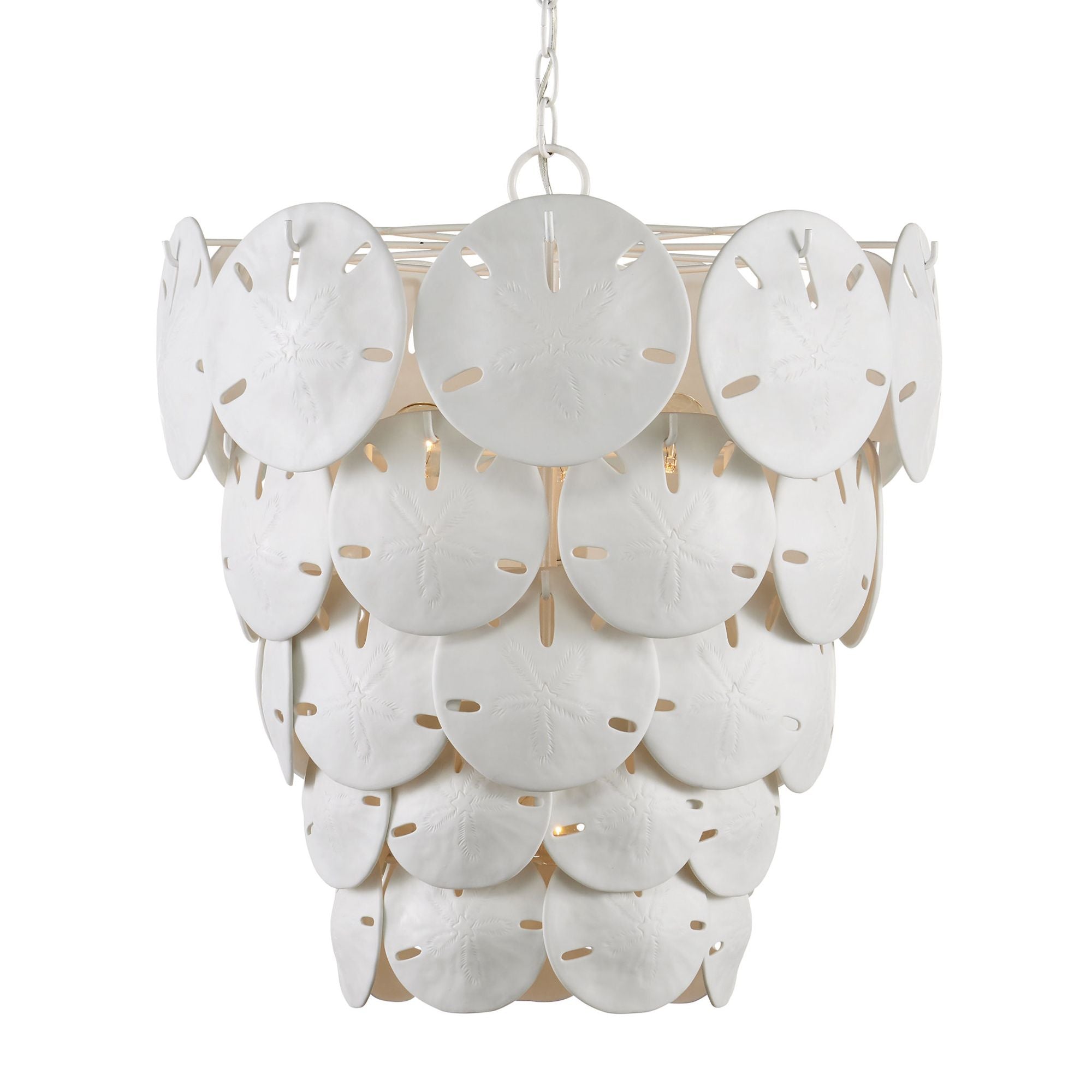 Tulum White Chandelier - Sugar White/White