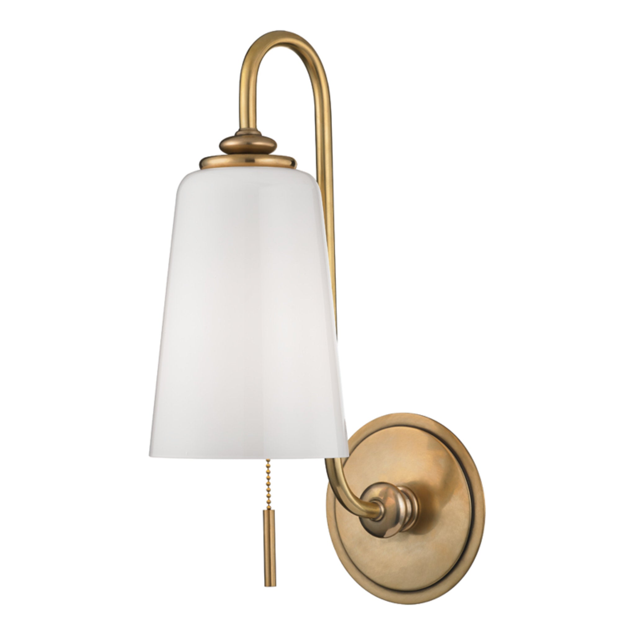 Glover 1-Light Wall Sconce in Aged Brass 5.5L x 5.5W x 16H
