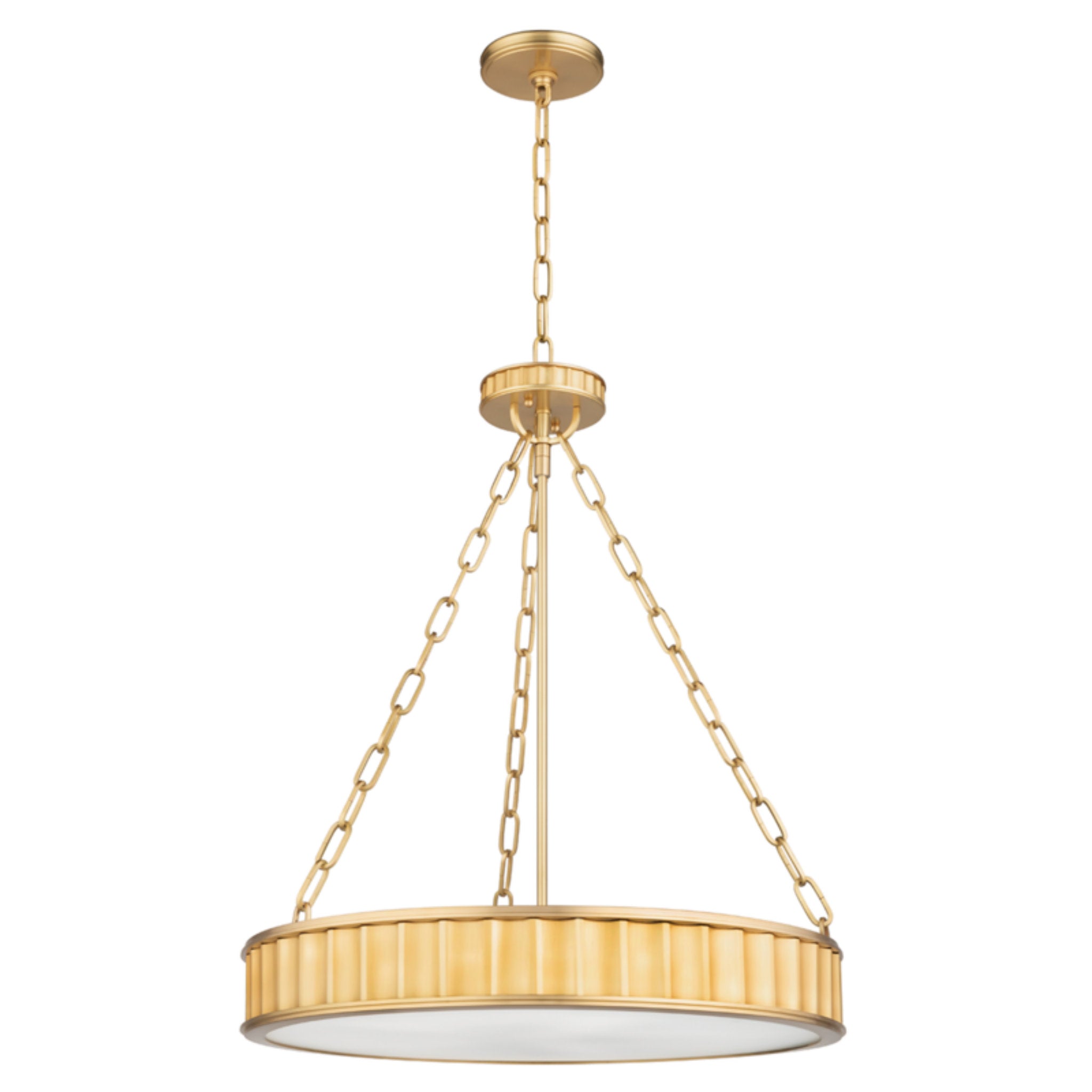 Middlebury 5-Light Pendant in Aged Brass 21.5L x 21.5W x 24.5H