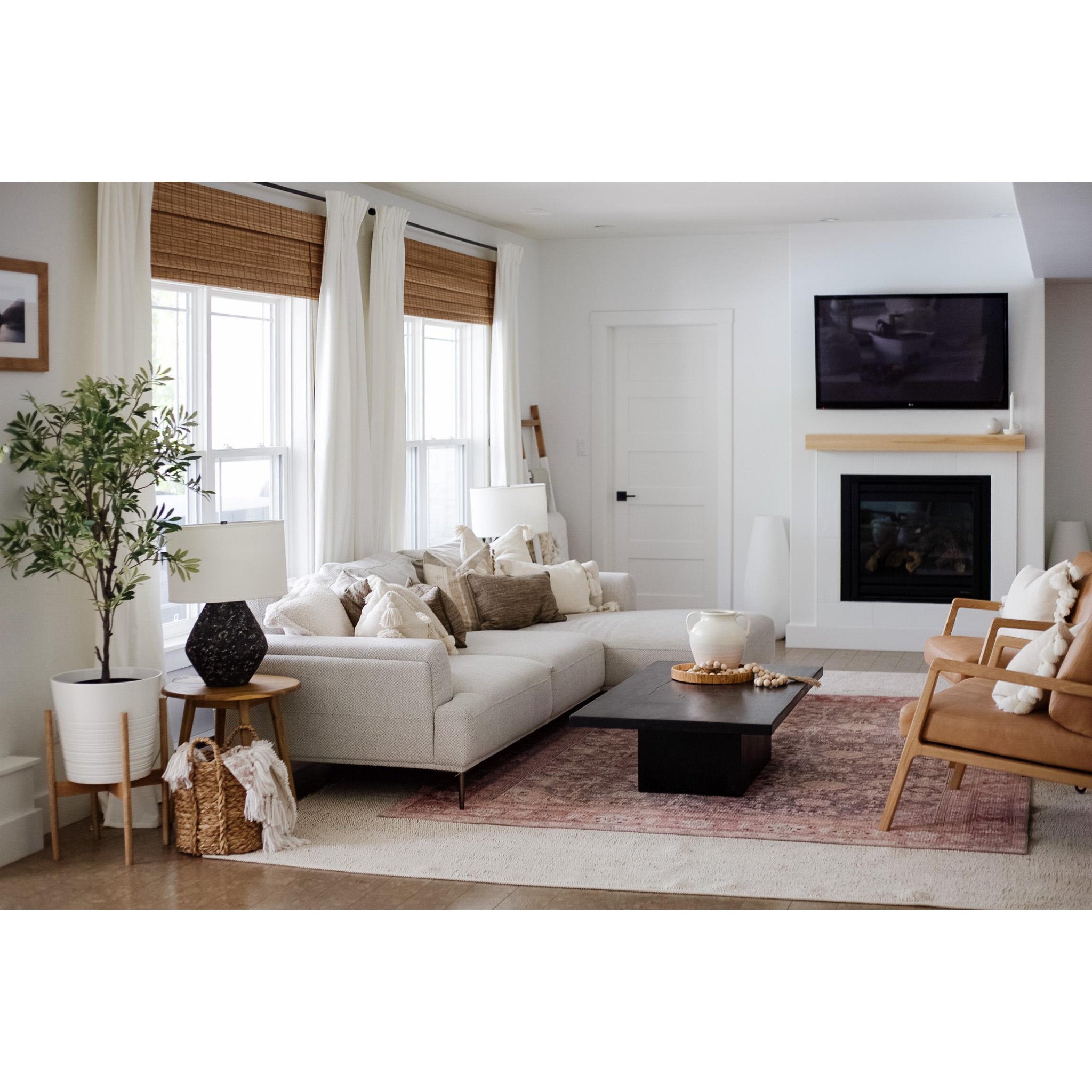 Artifact Table Lamp 1-Light LED in Lava 16.75L x 16.75W x 23H