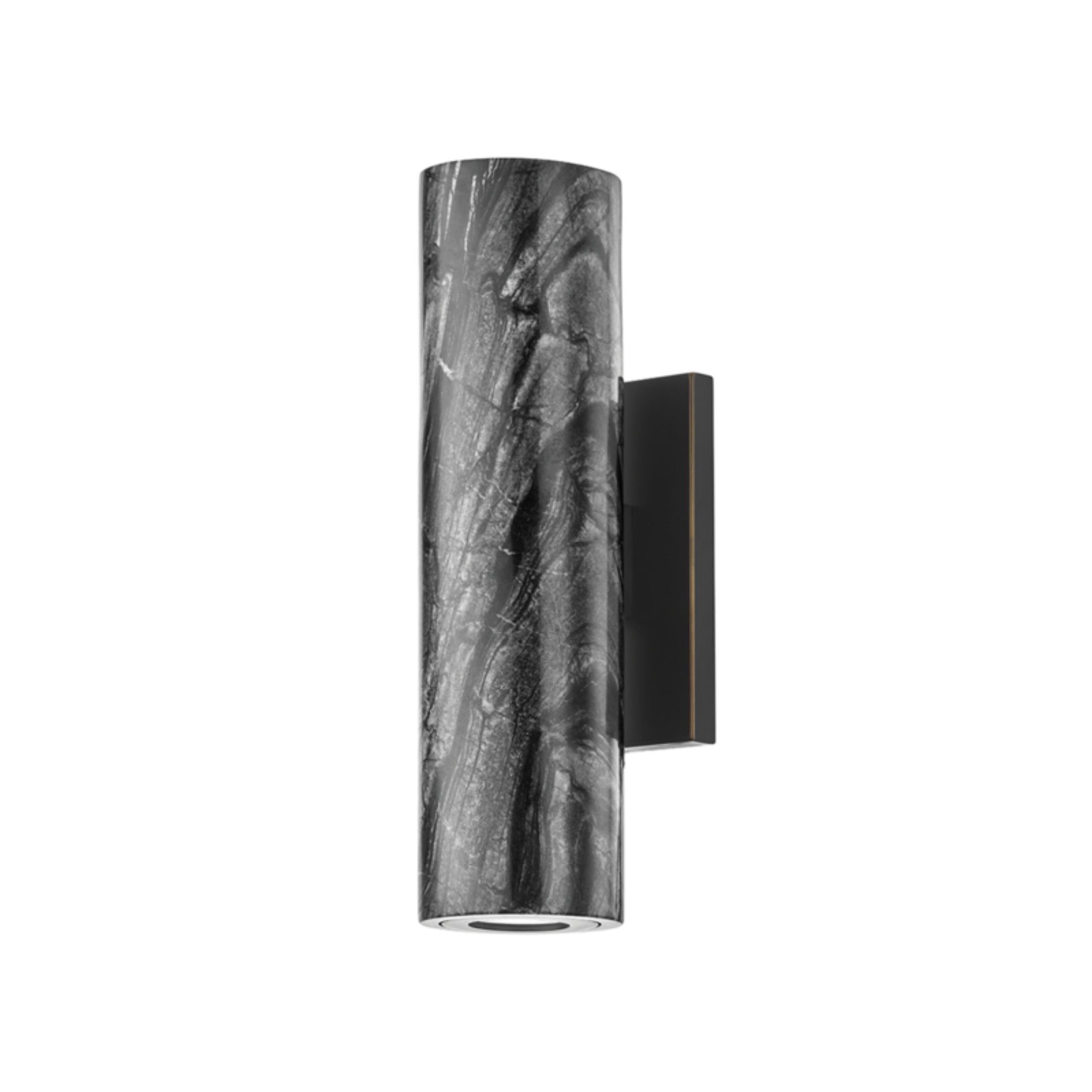 Predock 2-Light Wall Sconce in Black Brass 2.5L x 2.5W x 10H