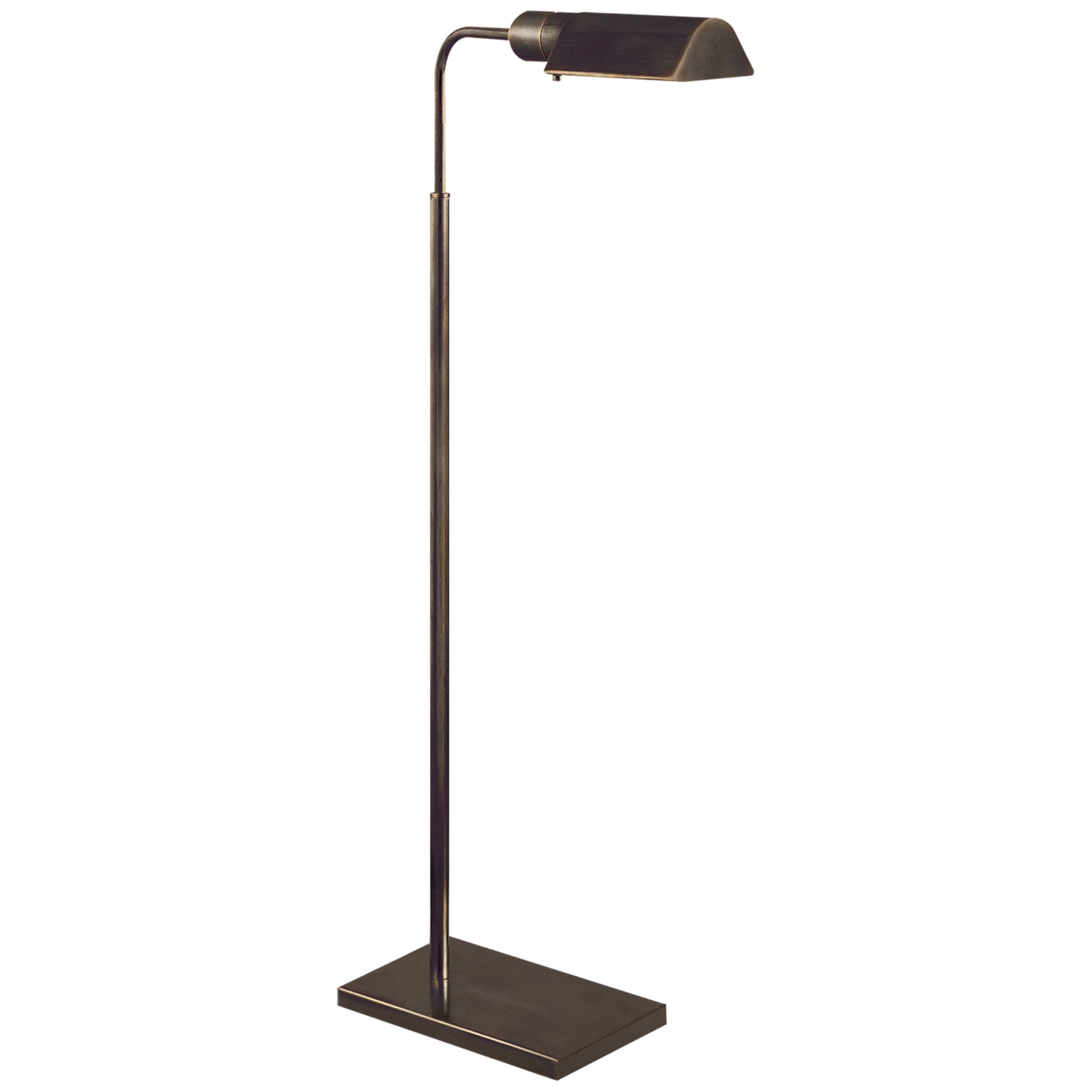 Visual Comfort Studio Adjustable Floor Lamp in Bronze H34" - 45"