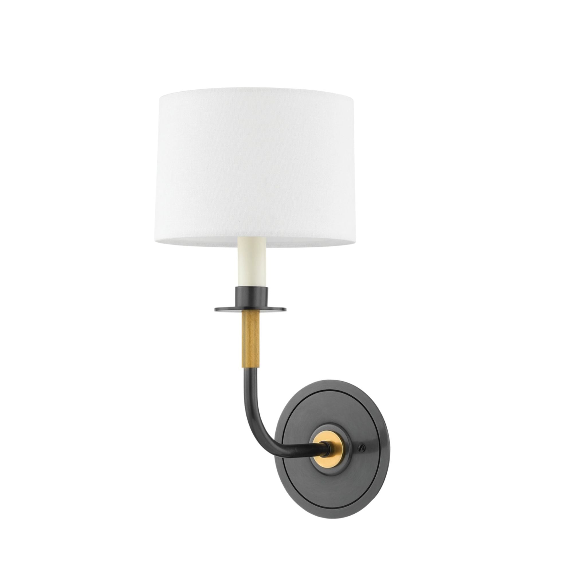 Paramus 1-Light Wall Sconce in Aged Brass/Old Bronze 7W x 14.5H
