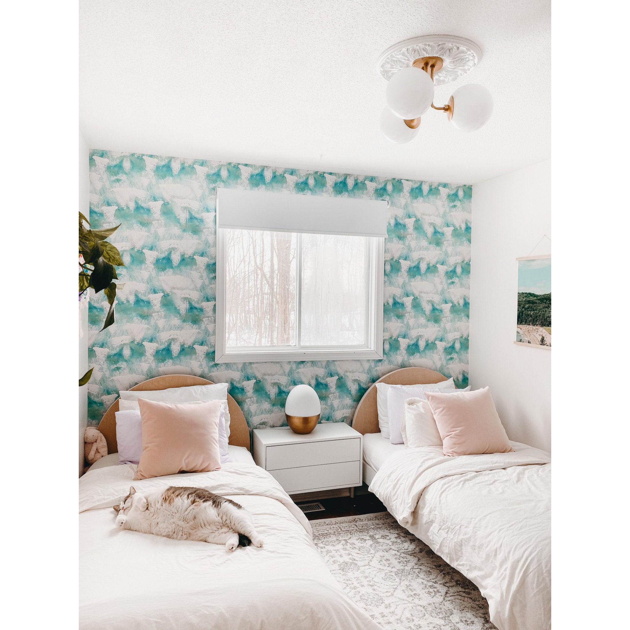 Stella 3-Light Semi Flush in Aged Brass 18.25L x 18.25W x 10.5H