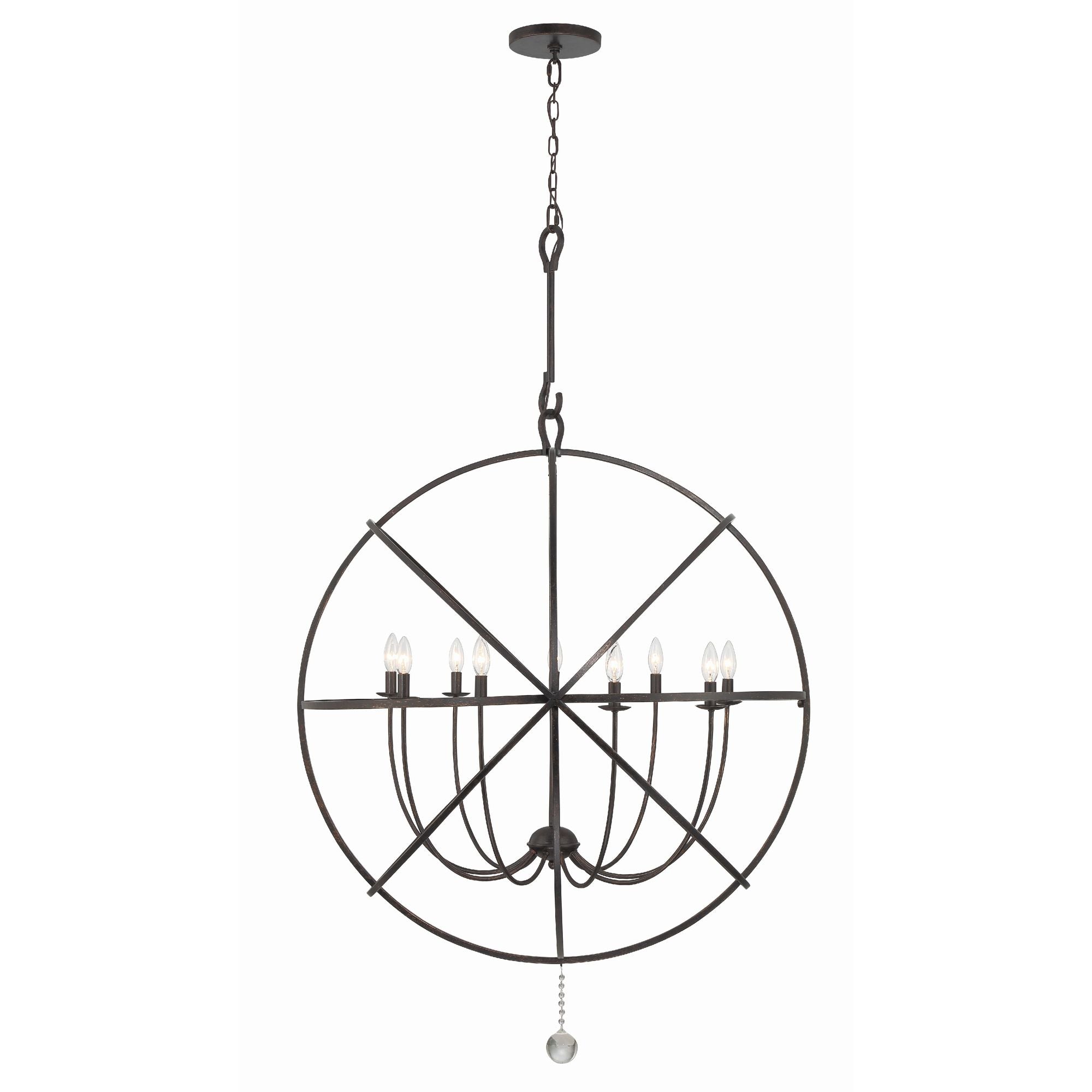 Solaris 40'' English Bronze Chandelier Bronze 40"W x 50"H x 40"D