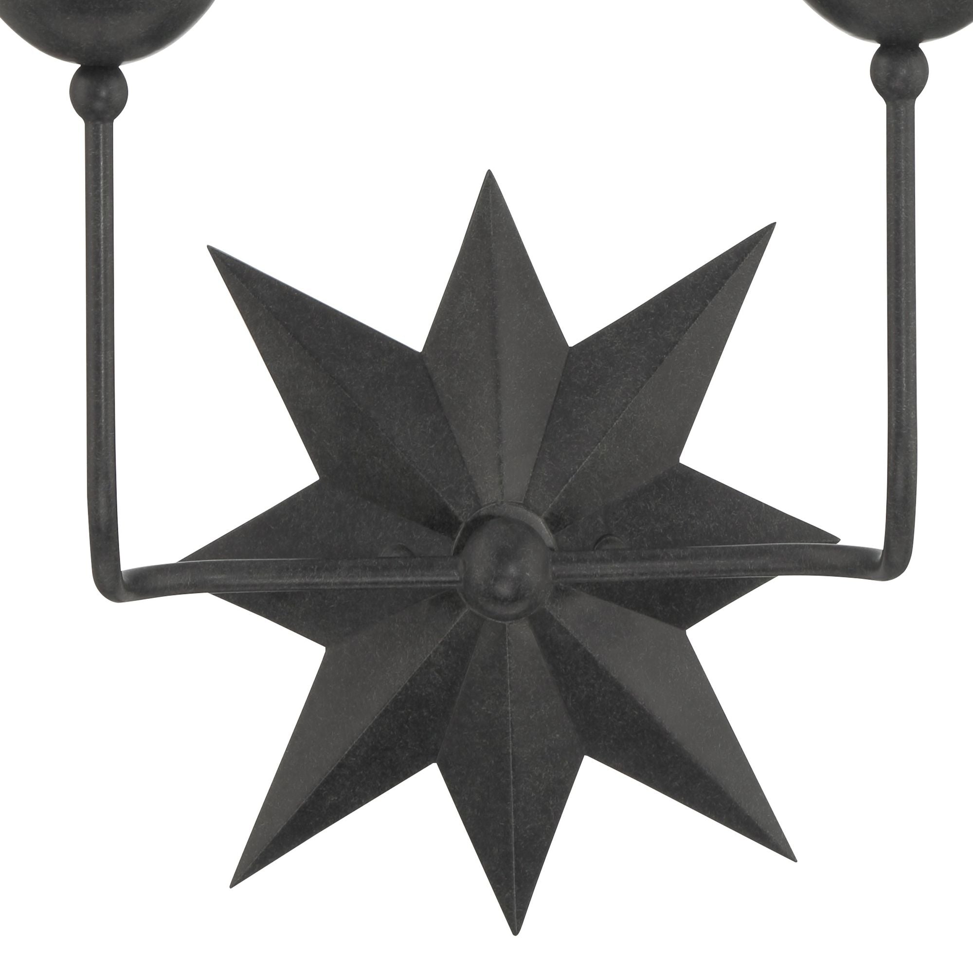 Astro 2 Light Black Sconce 13"W x 15.25"H x 6"D