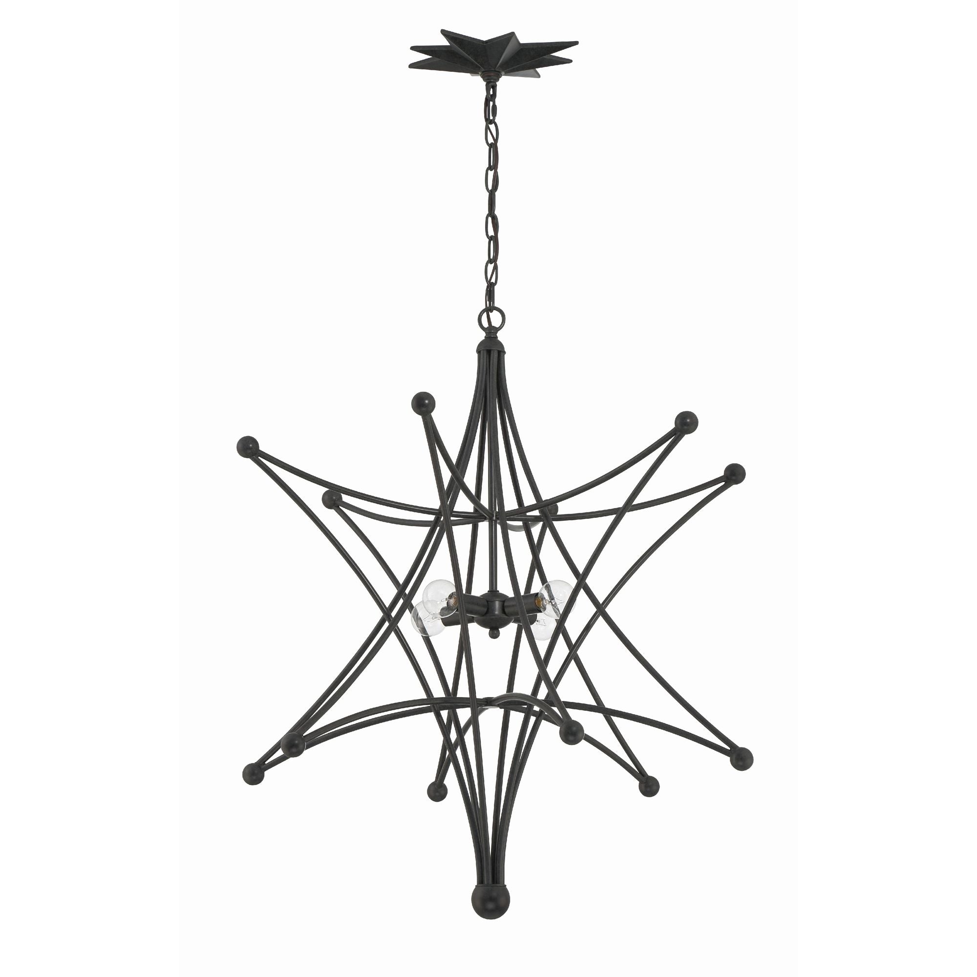Astro 27'' Black Chandelier Black 27"W x 32"H x 27"D