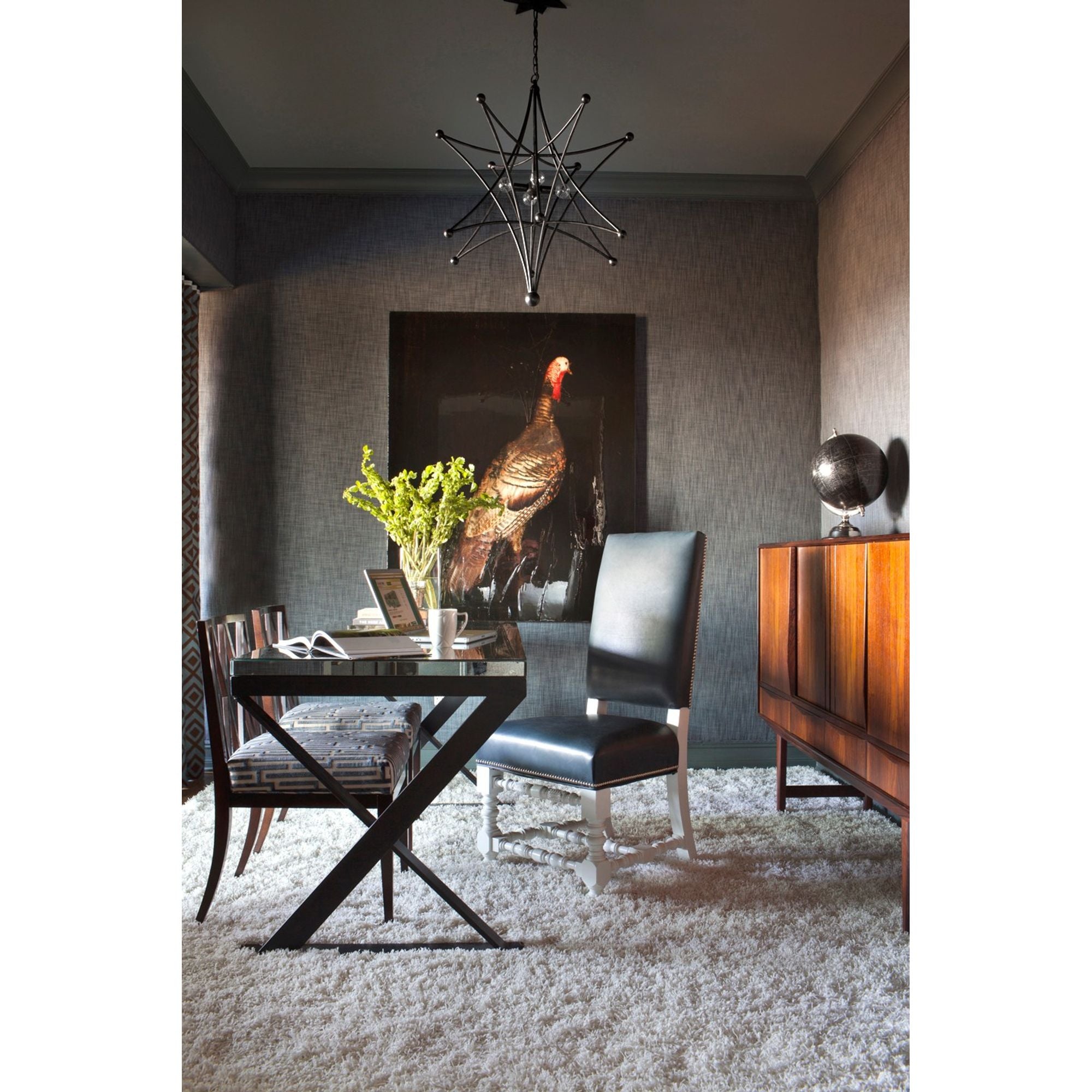 Astro 27'' Black Chandelier Black 27"W x 32"H x 27"D