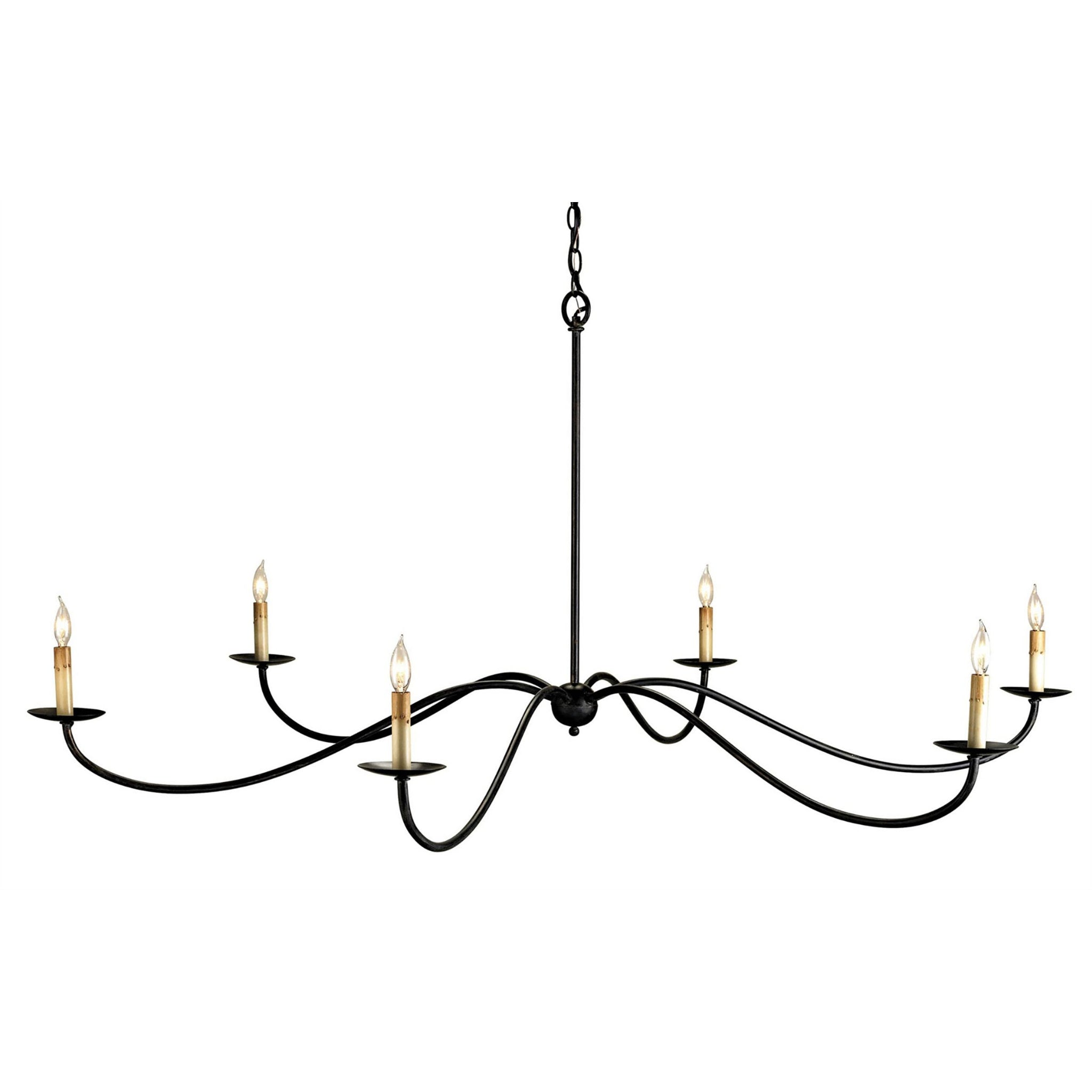 Saxon Large Black Chandelier - Zanzibar Black