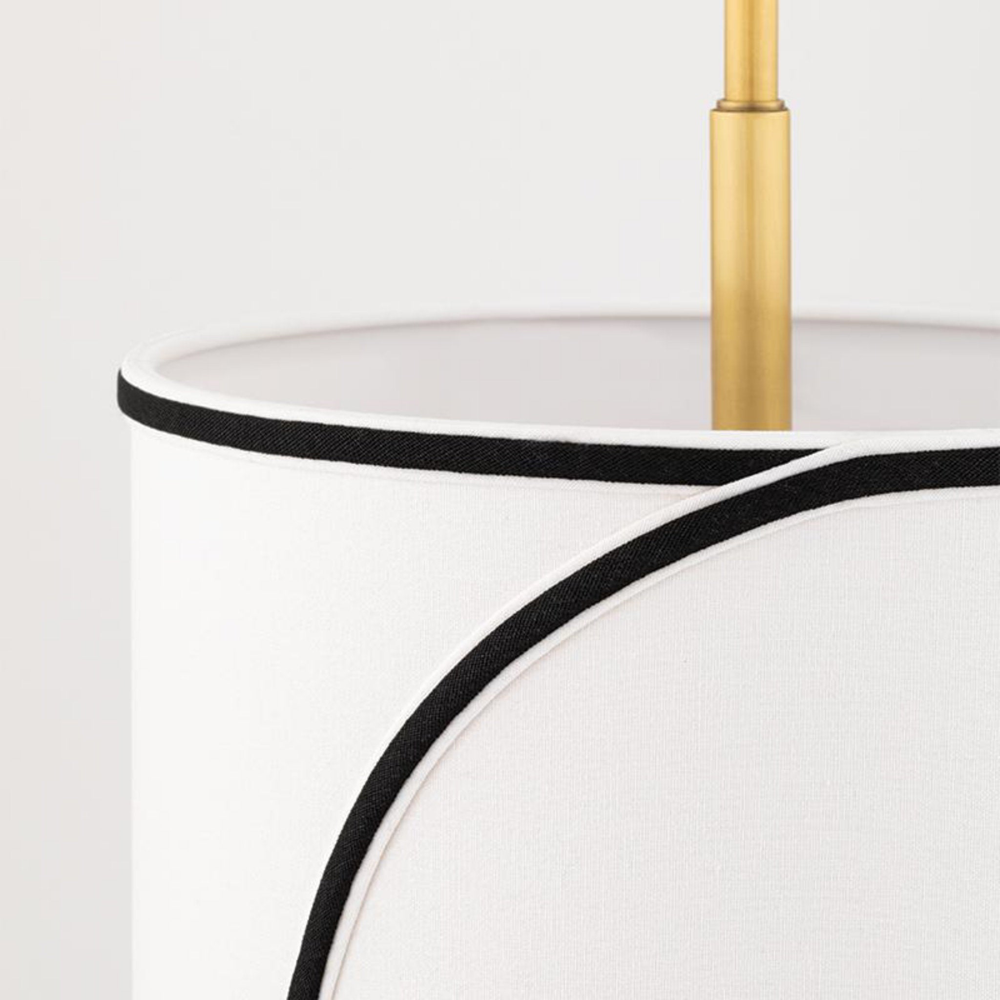 Zara 3-Light Chandelier in Aged Brass 12.75L x 24W x 19.5H