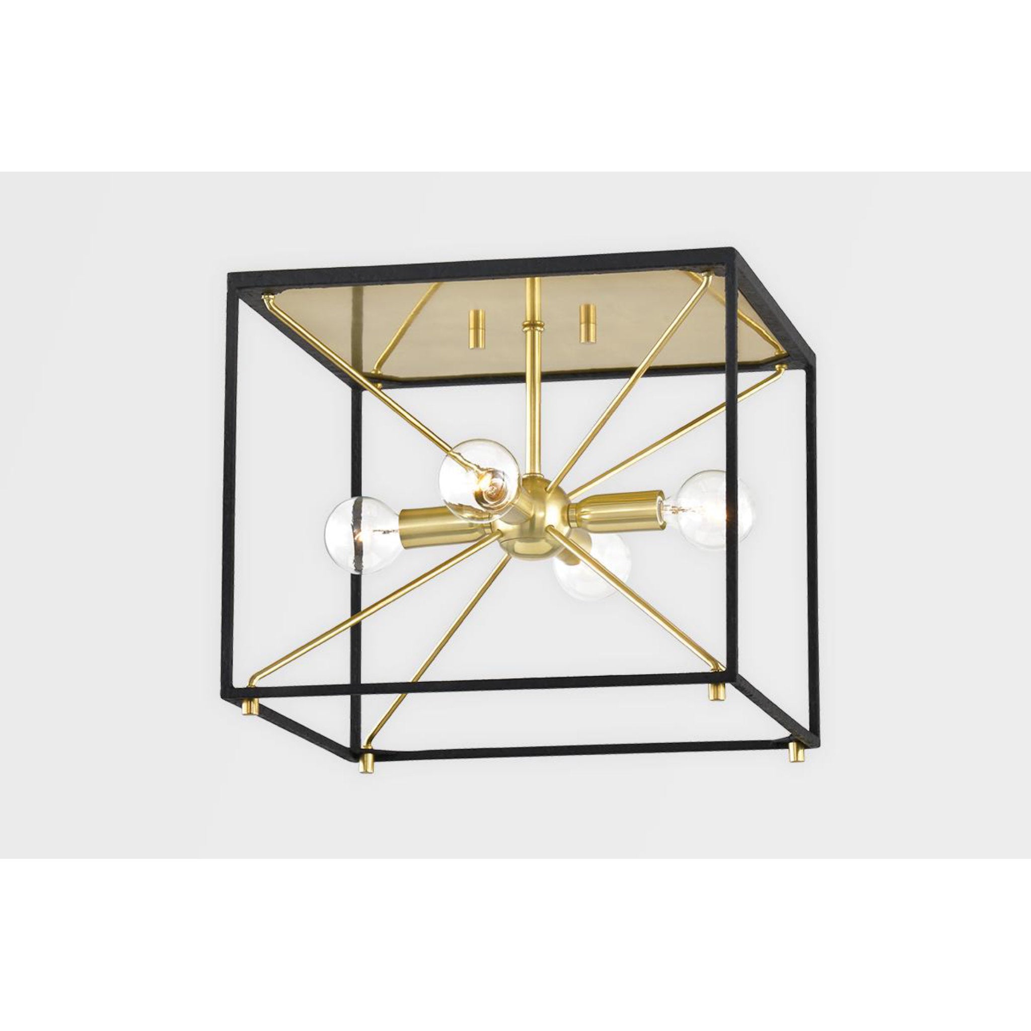 Glendale 9-Light Lantern in Polished Nickel/Black 16.25L x 16.25W x 30H