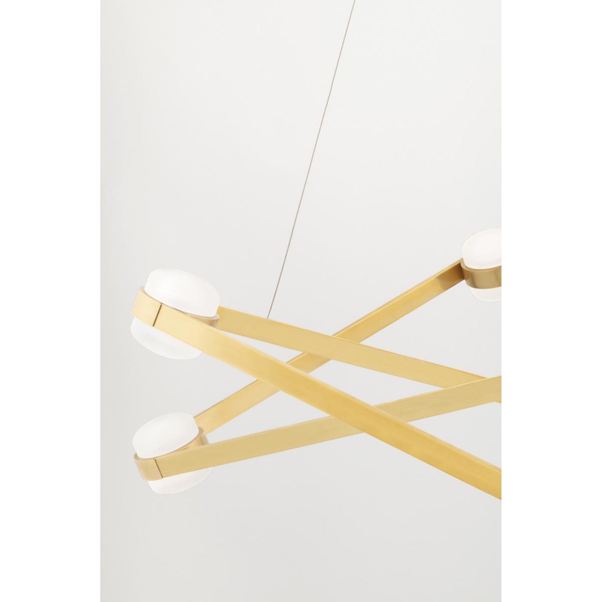 Orbit 6-Light Chandelier in Polished Nickel 38W x 12.25H