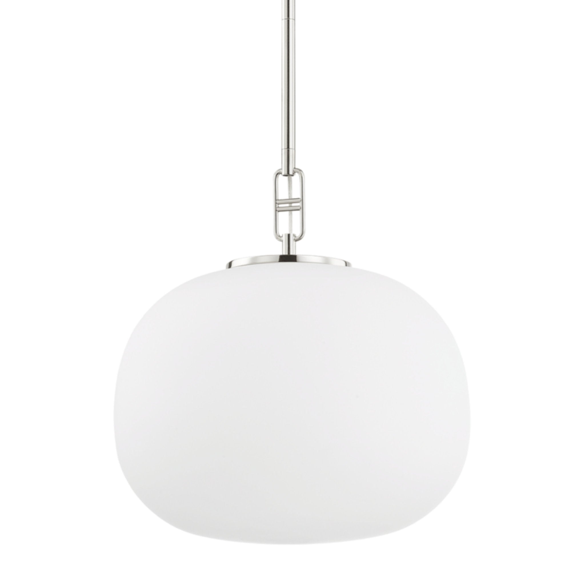 Ingels 1-Light Pendant in Polished Nickel 16L x 16W x 17.5H