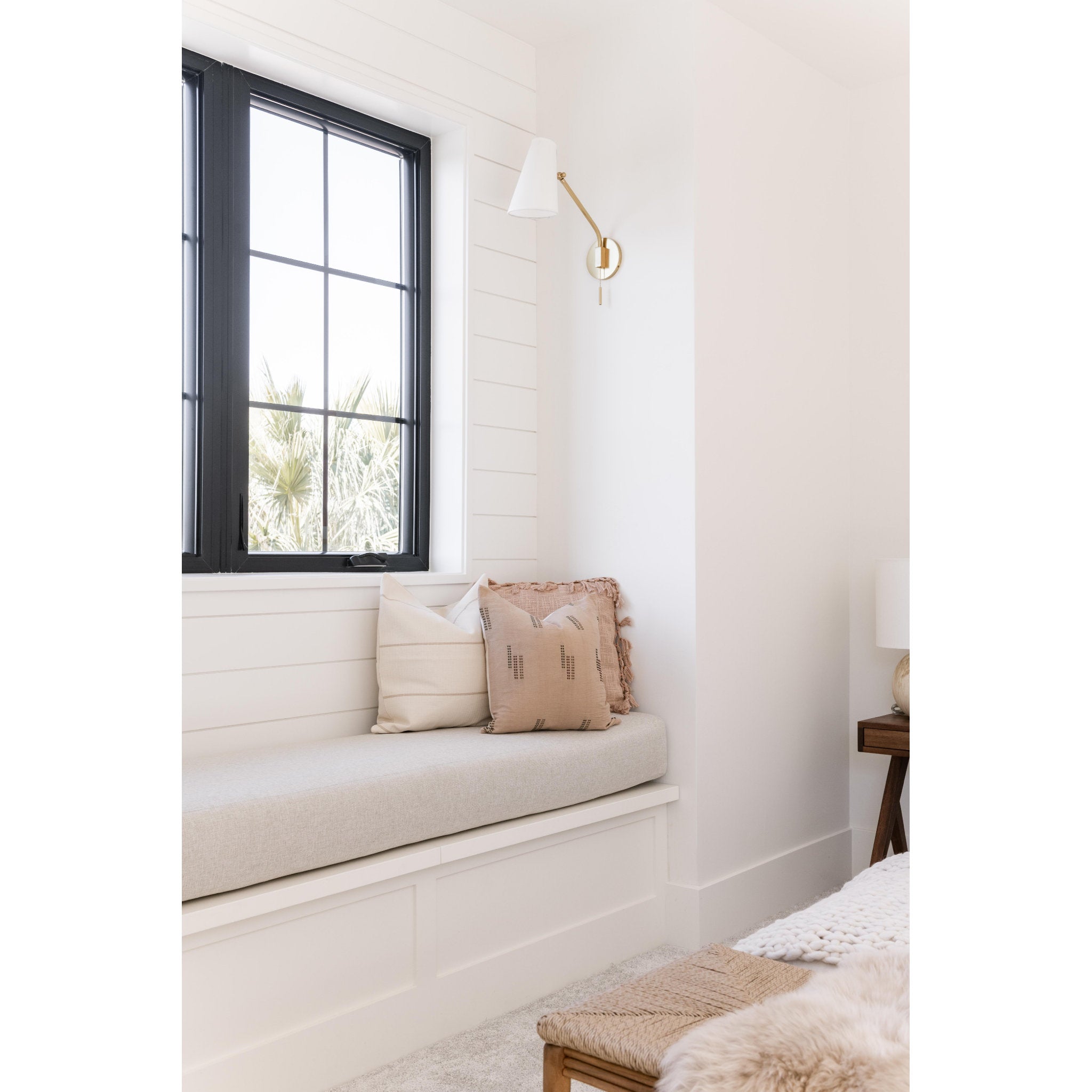 Patten 1-Light Wall Sconce in Aged Brass 5.75L x 5.75W x 17.5H