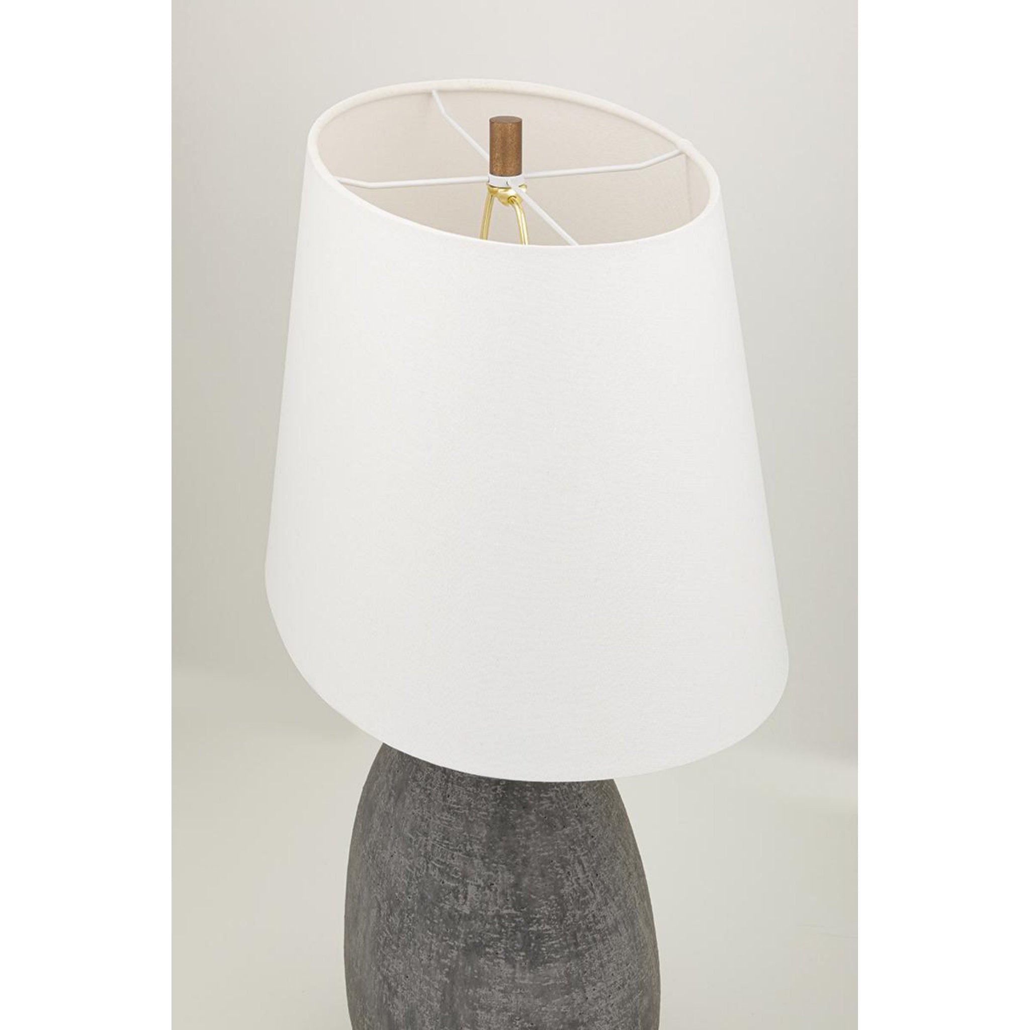 Denali 1-Light Table Lamp in White 12L x 19W x 28.75H