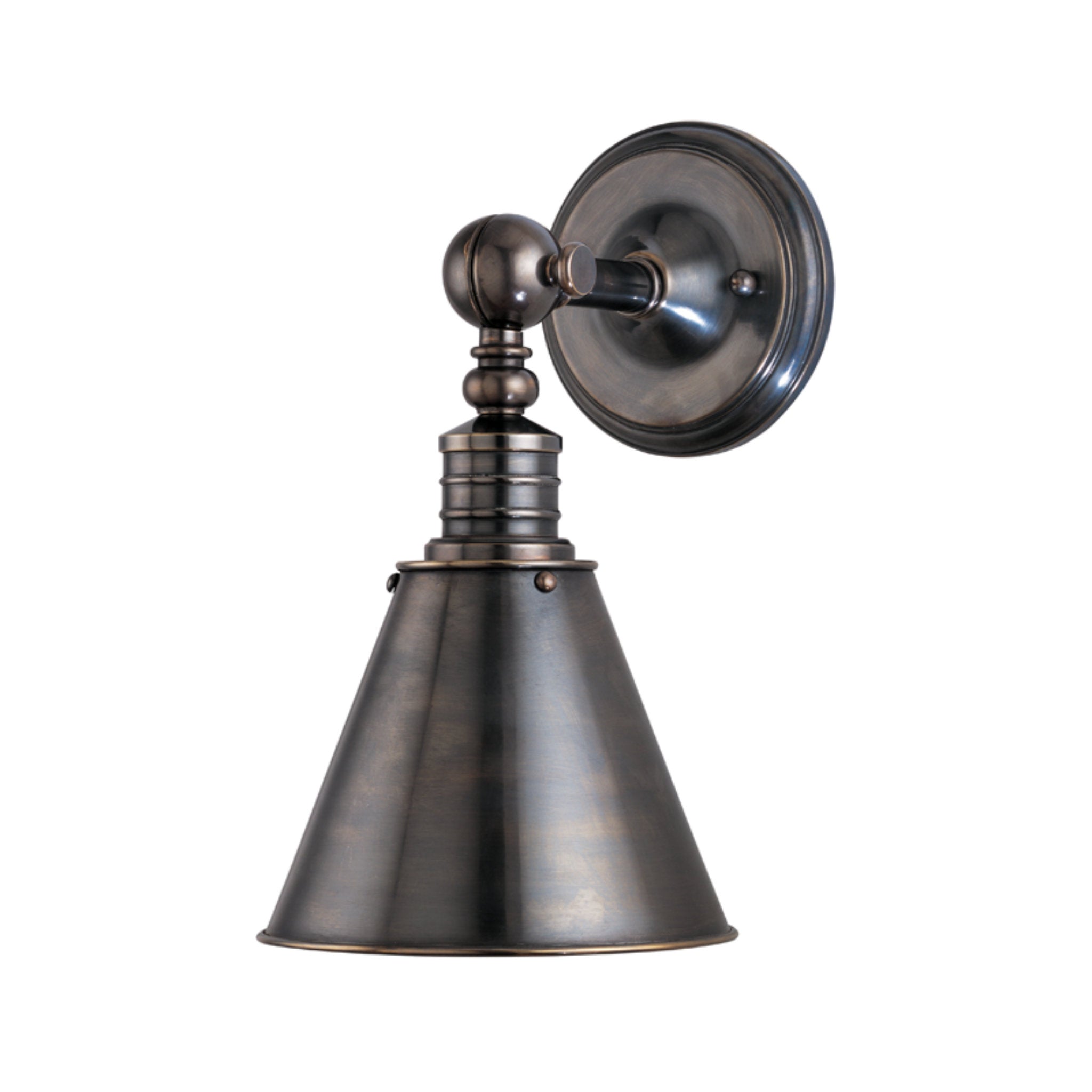 Darien 1-Light Wall Sconce in Distressed Bronze 8L x 8W x 14H