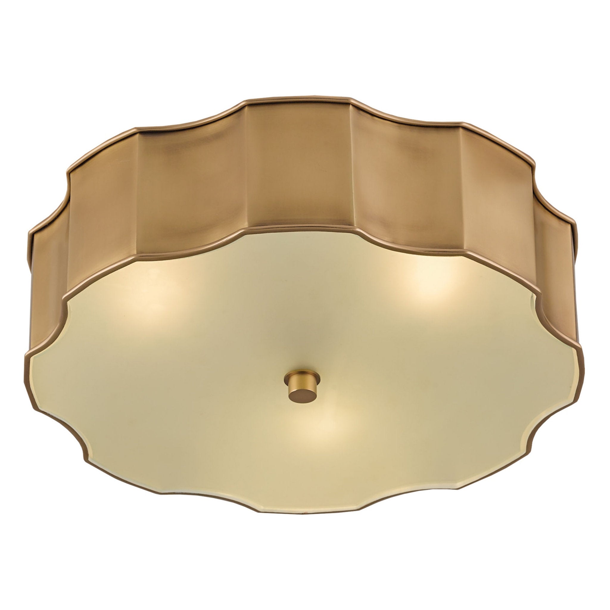 Wexford Brass Flush Mount - Antique Brass